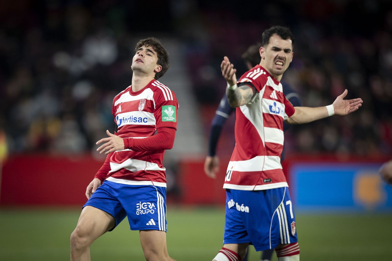 Álex Sola y Alemañ, dos de los jugadores con más minutos en el Granada