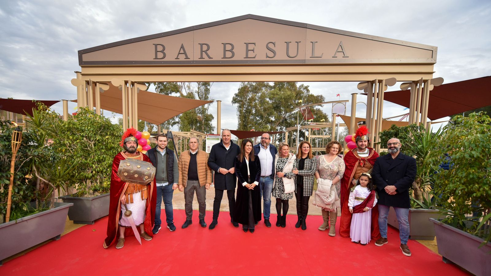 La inauguración del parque Barbésula en Guadiaro, en imágenes