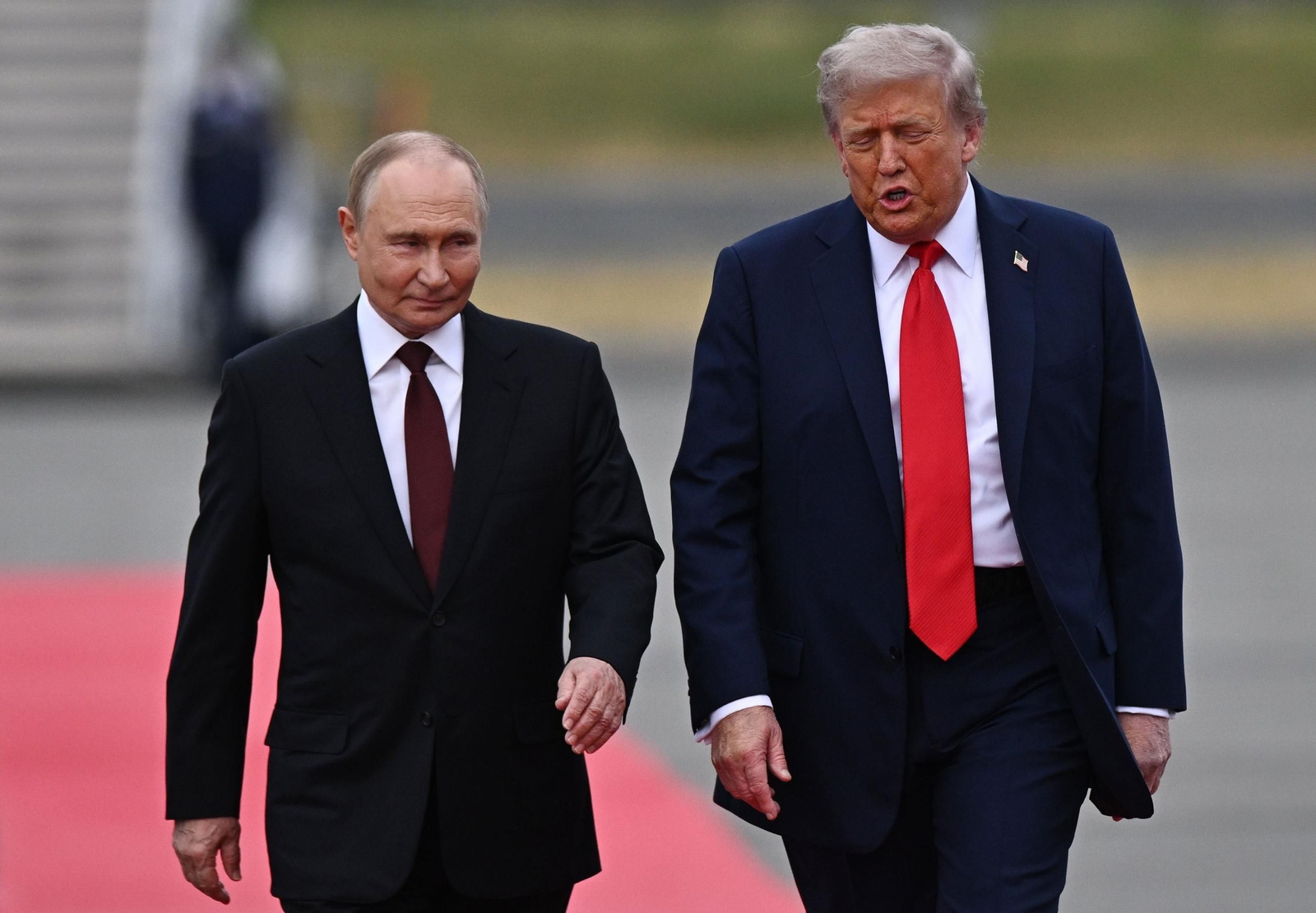 Las imágenes de la reunión de Trump con Putin en Alaska