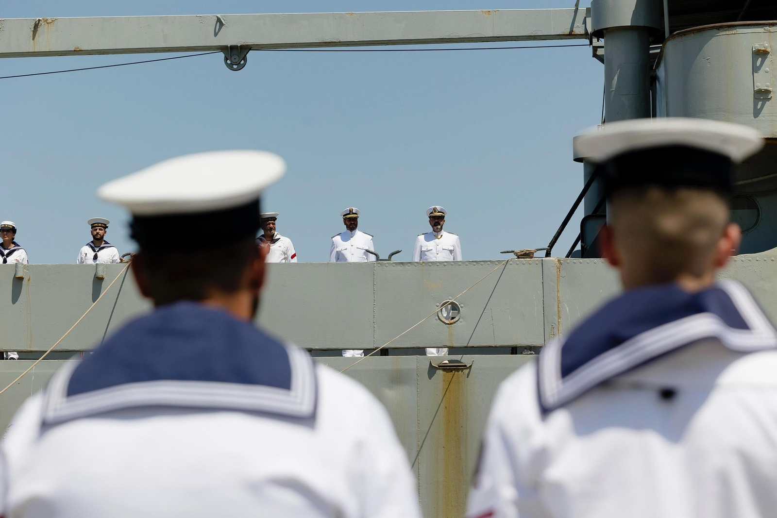 Las imagenes del acto de baja oficial del buque 'Contramaestre Casado' de la Armada