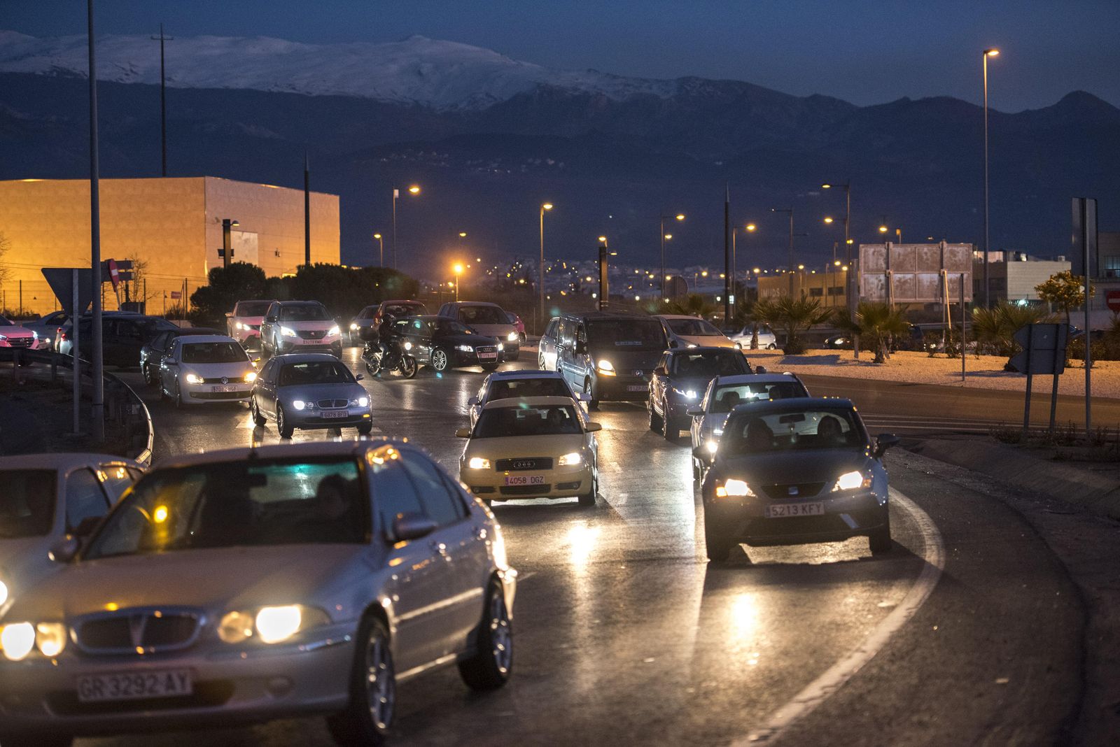 Atascos y avalancha de afluentes en el Nevada