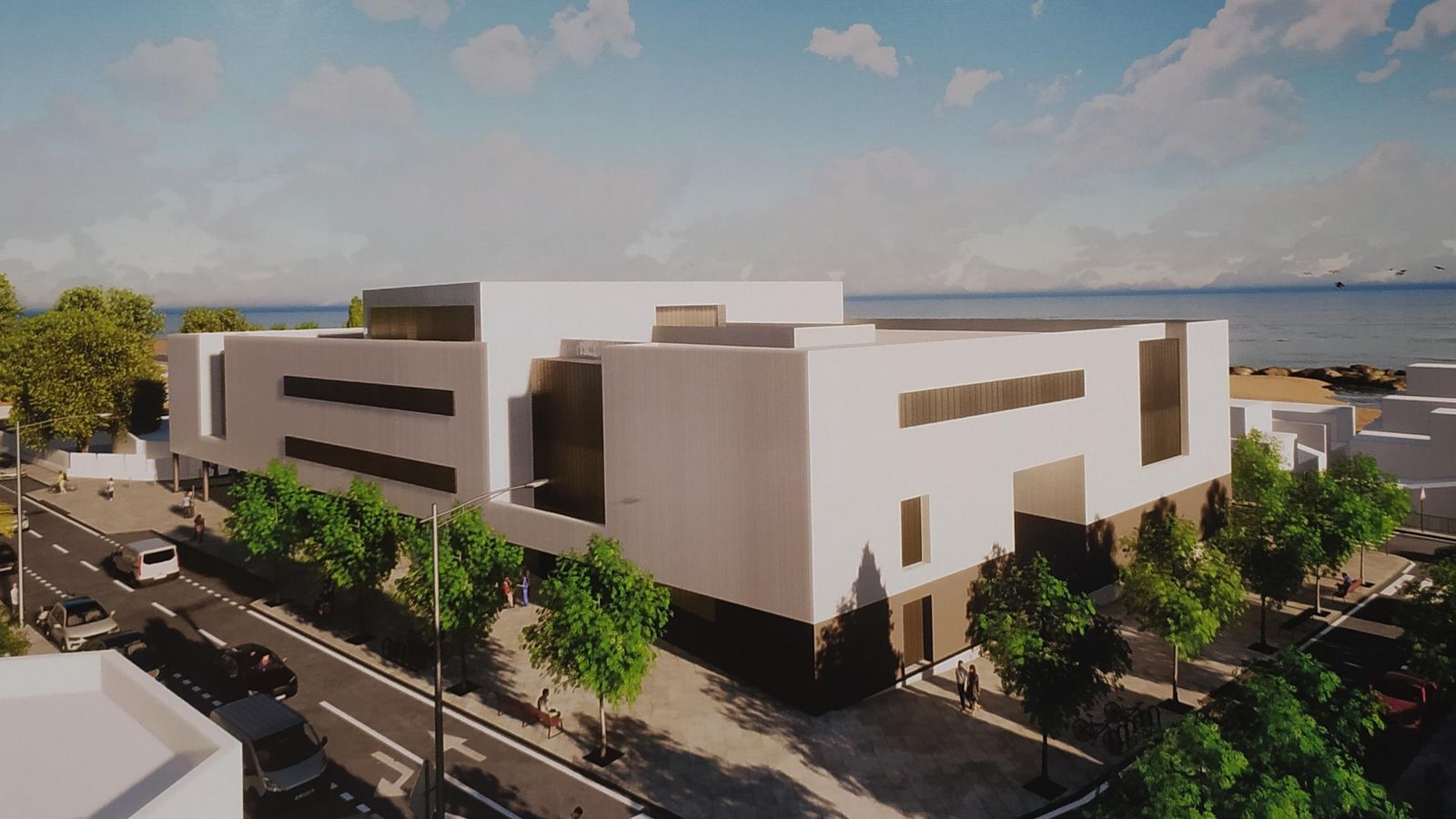 Infografía del futuro centro de salud y CARE de El Palo.