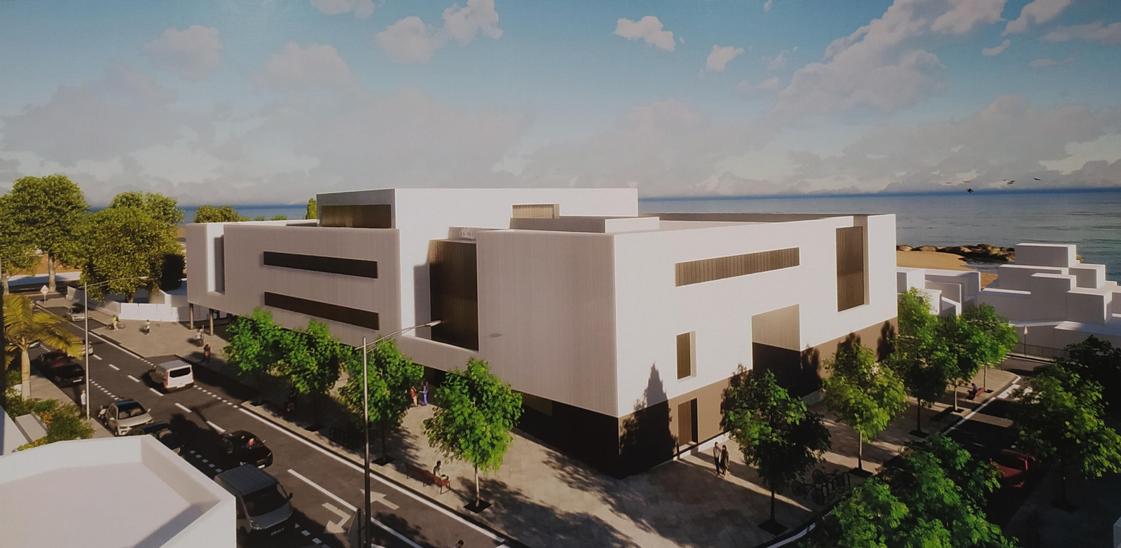 Infografía del futuro centro de salud y CARE de El Palo.