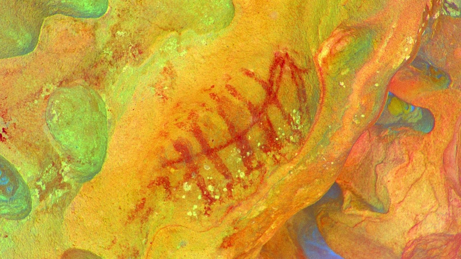 Équido paleolítico del abrigo del Realillo I, en Tarifa.