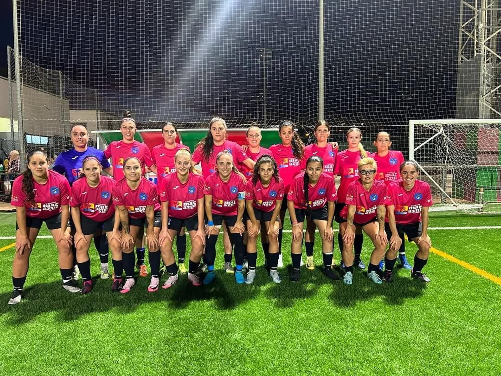 El Club de Fútbol Femenino Mvrgi visitando al UD Pavía Femenino la pasada campaña.