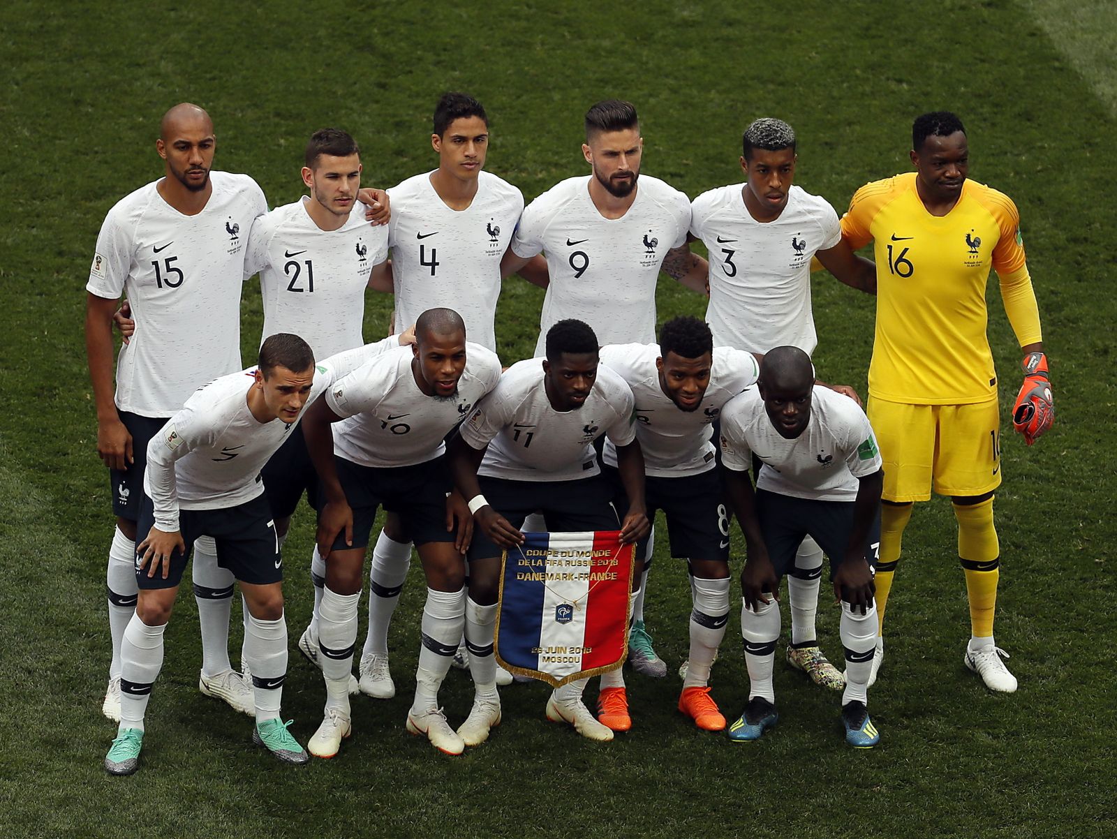 Las imágenes del Dinamarca-Francia