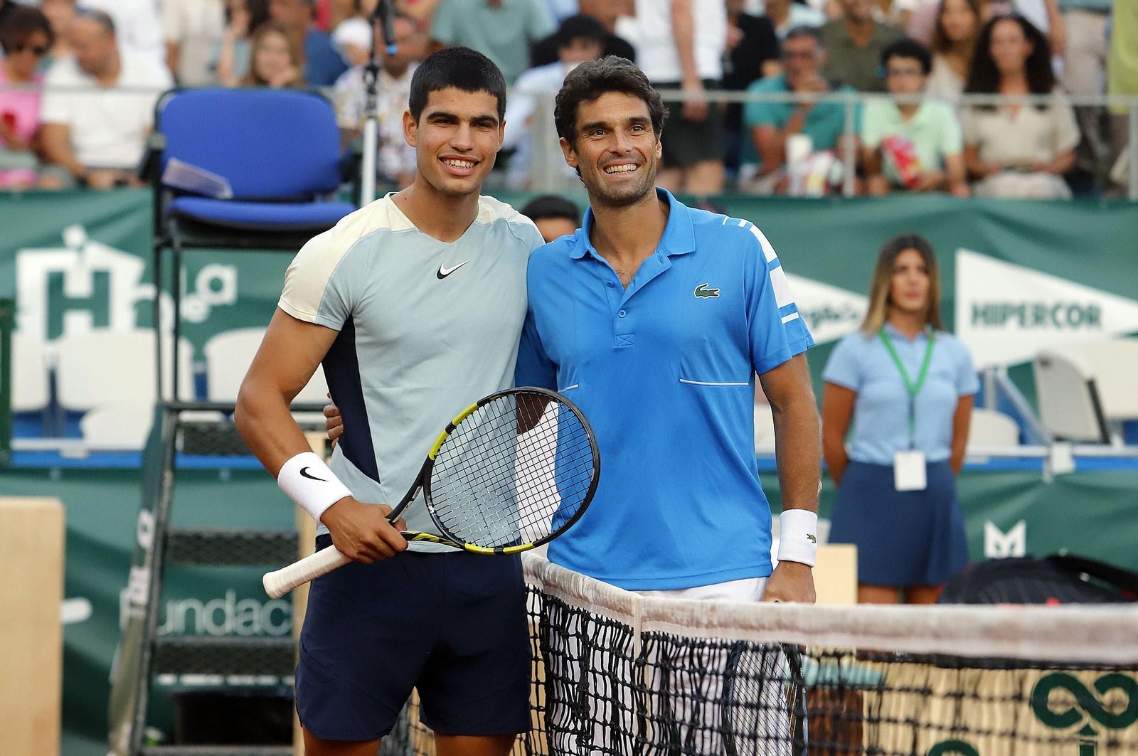 Copa del Rey de Tenis. Semifinal entre Carlos Alcaraz y Pablo Andújar