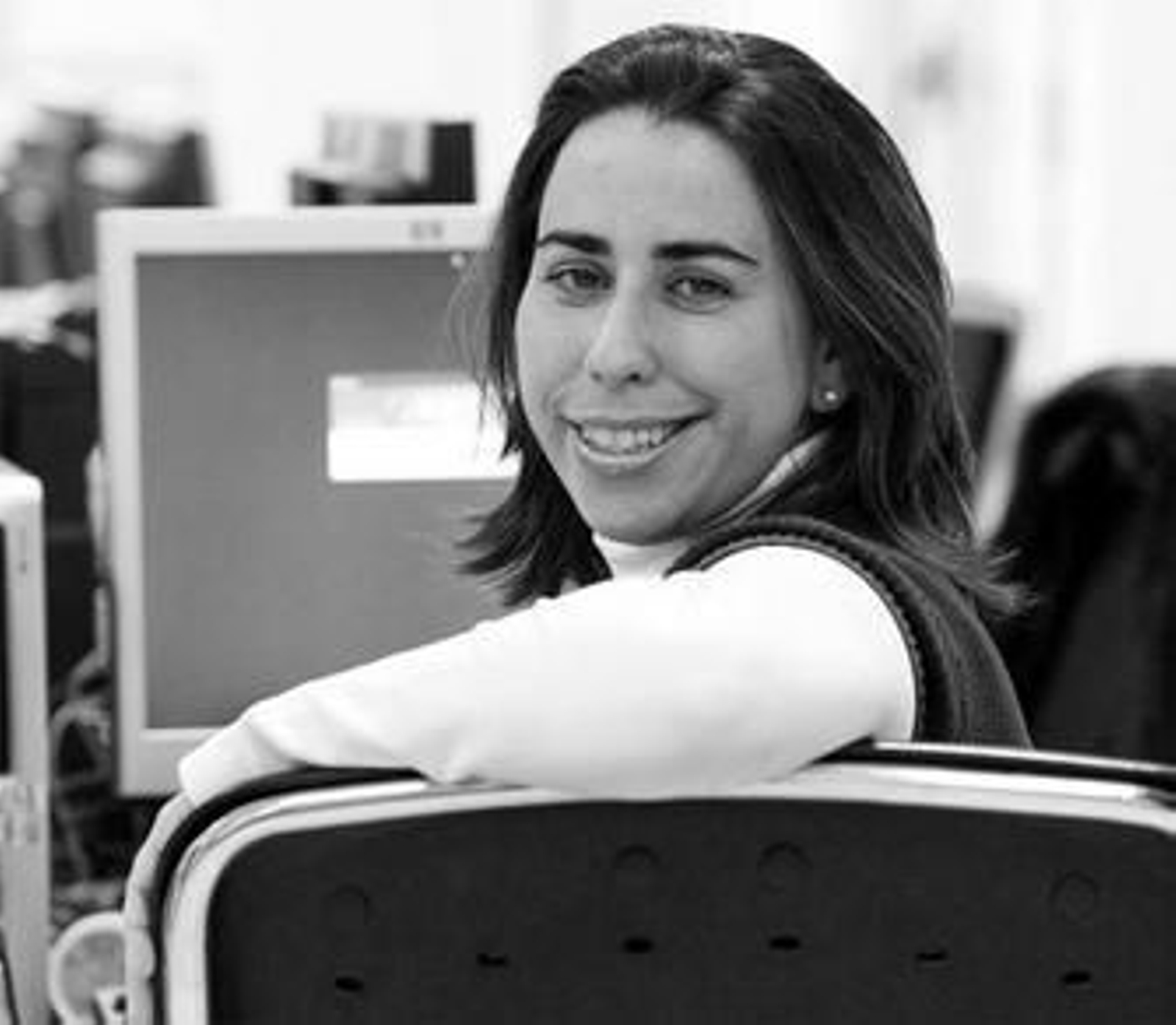 Natalia Álvarez, en una visita a la redacción de 'Diario de Cádiz'.