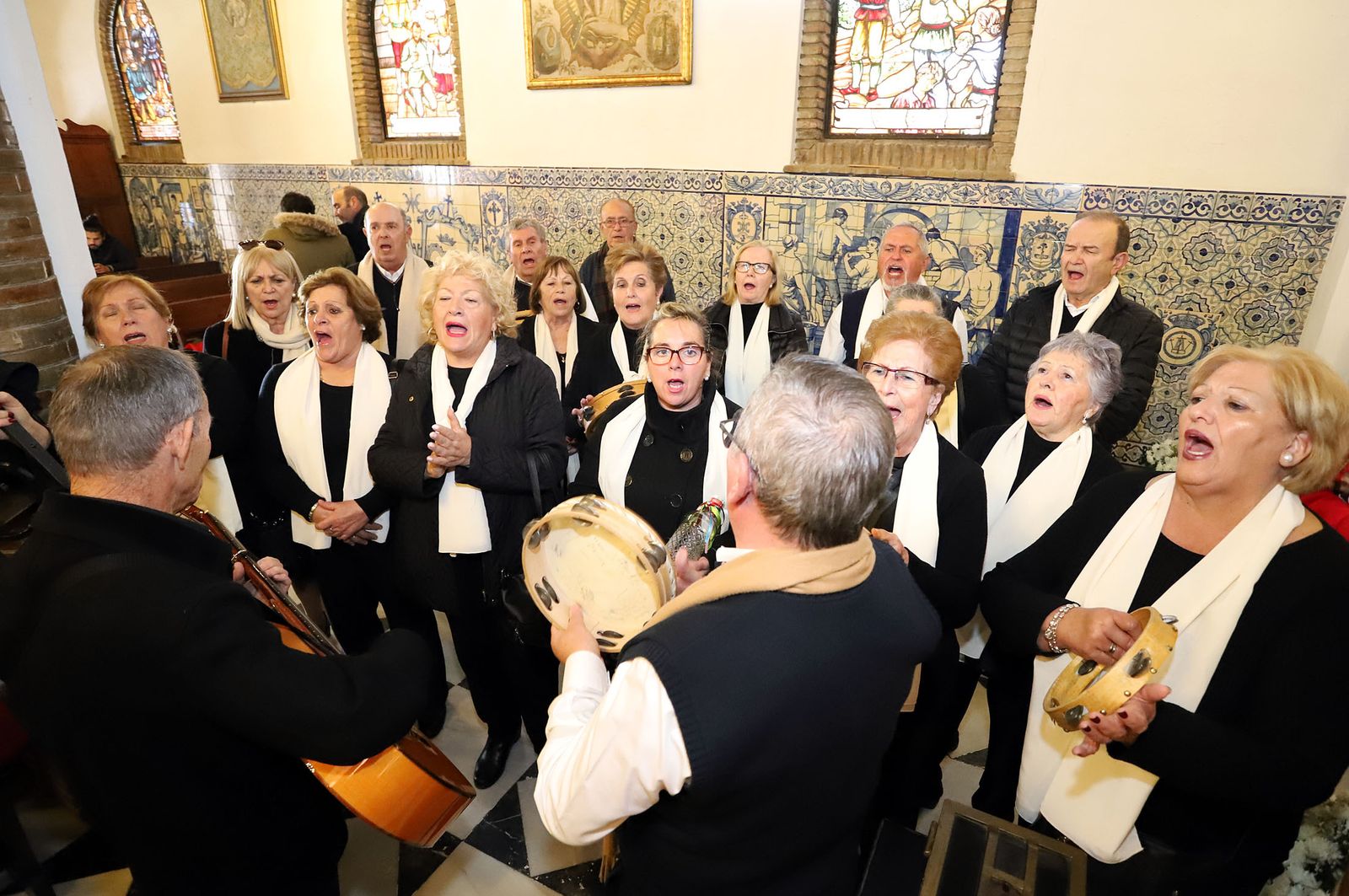 Imágenes de los Reyes Magos de Huelva en el Santuario de La Cinta