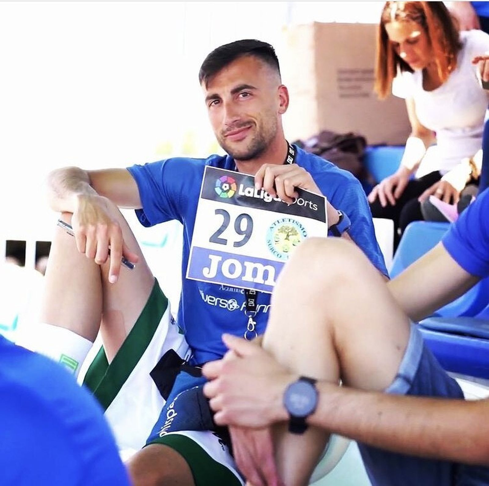 El saltador lepero, poco antes de competir en el Nacioinal.