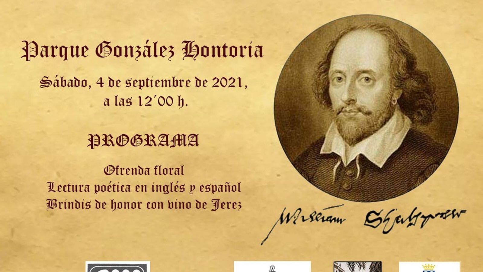 Convocatoria del homenaje de mañana sábado.