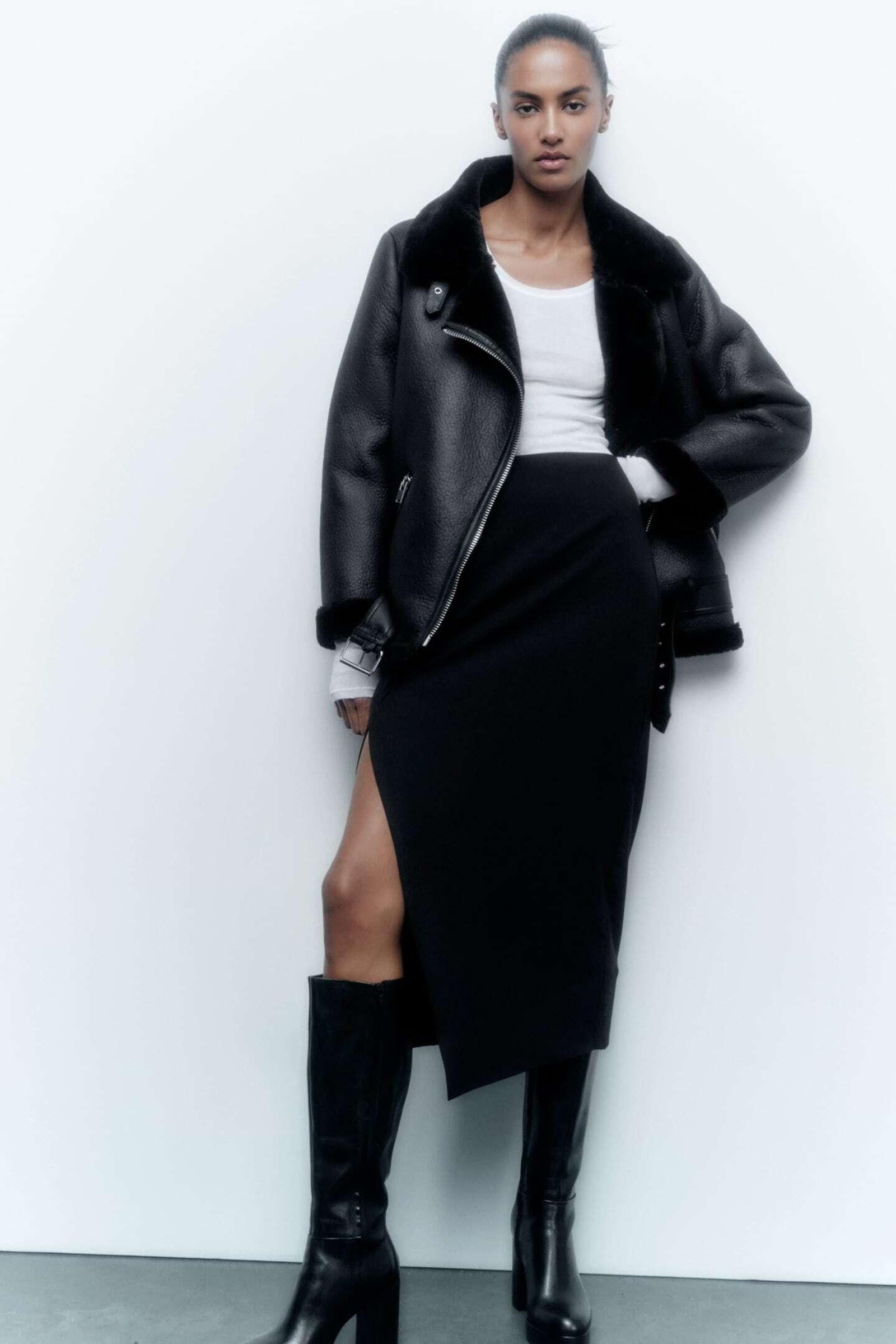 Cazadora doble faz de Zara.