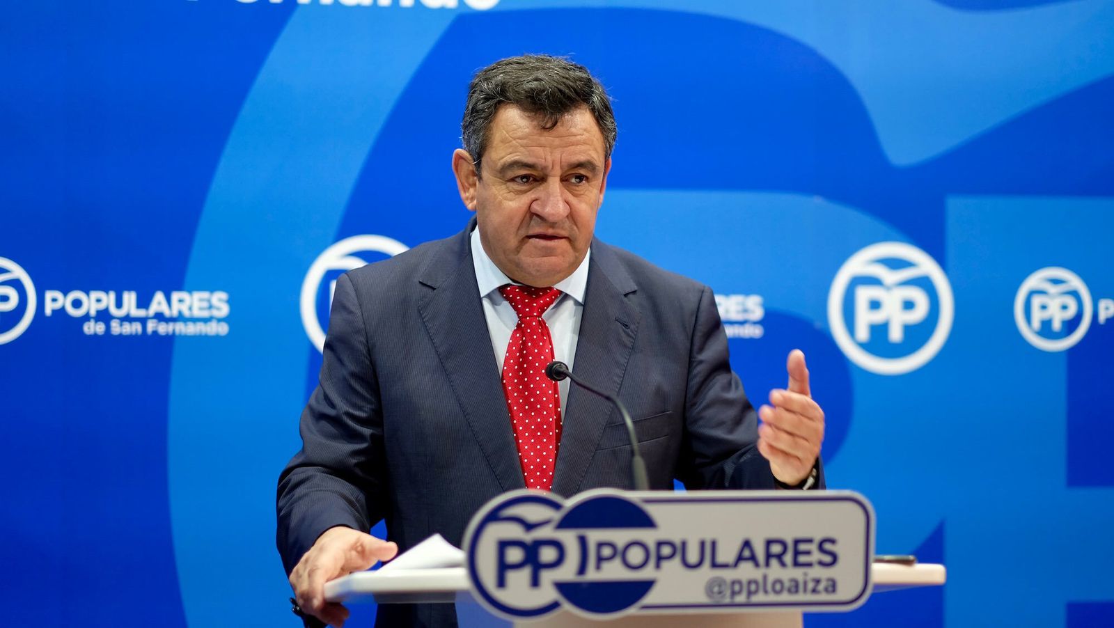 José Loaiza, en la sede popular, en una imagen de archivo.