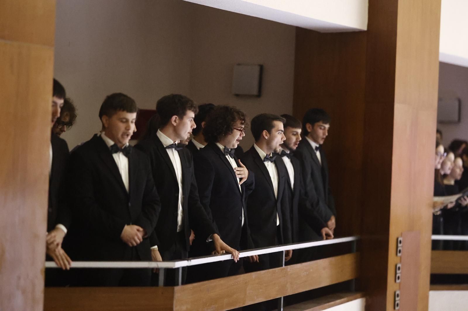 Las fotos de la presentación del nuevo himno del Málaga CF en el Conservatorio Superior de Málaga