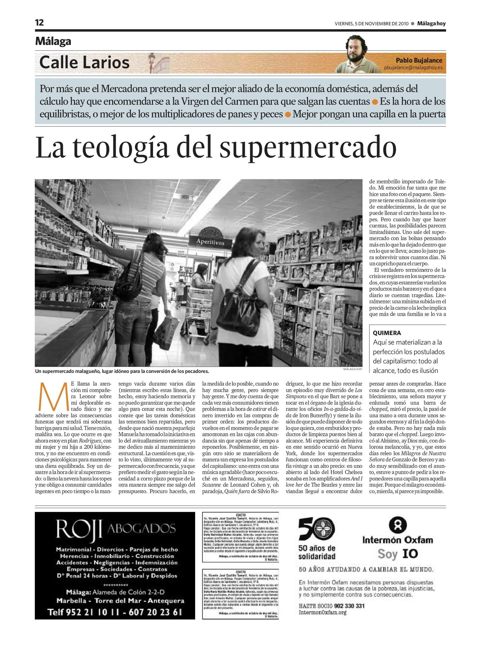 La teología del supermercado