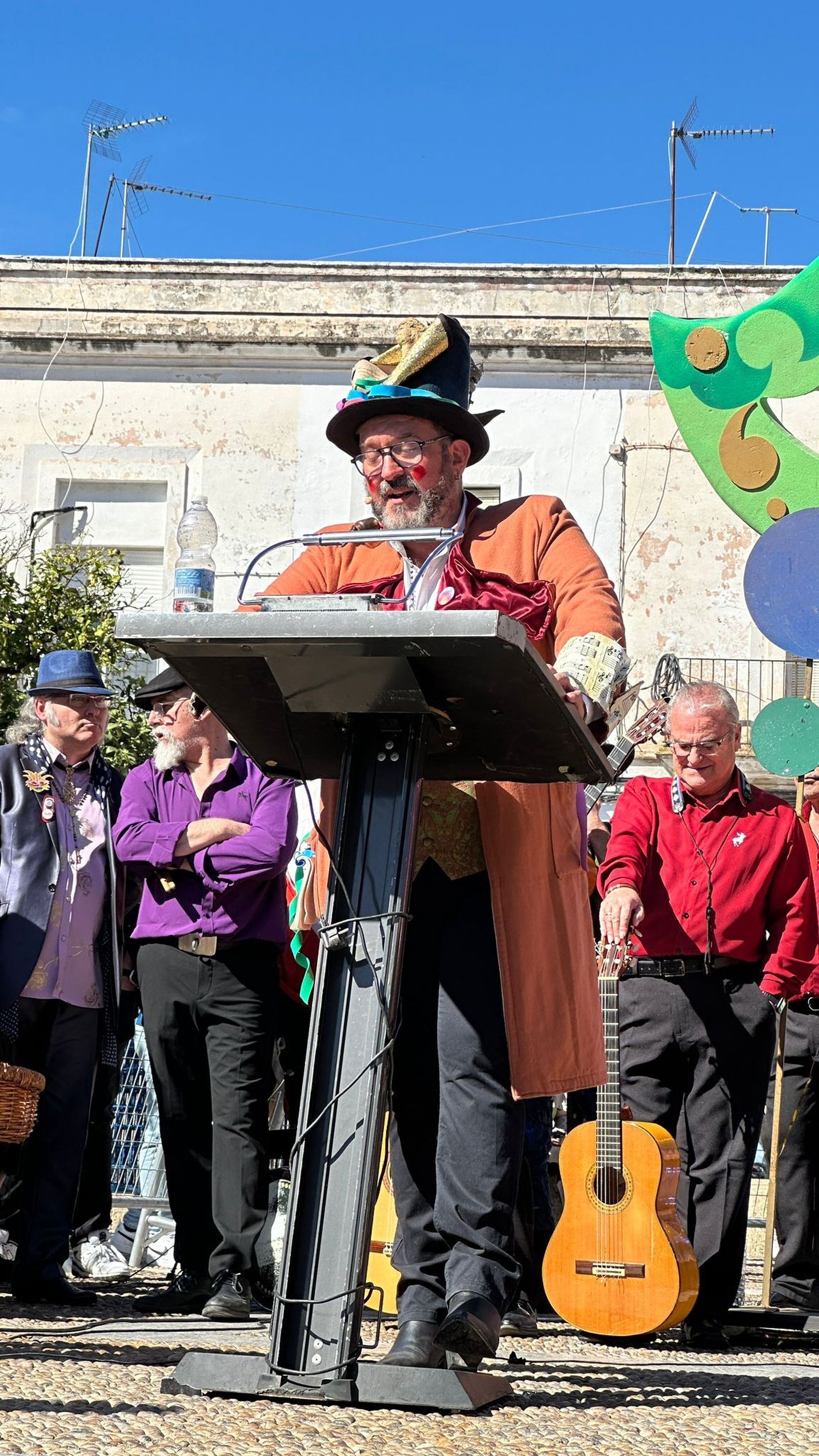 Ramoni, en un momento de su pregón en El Puerto.