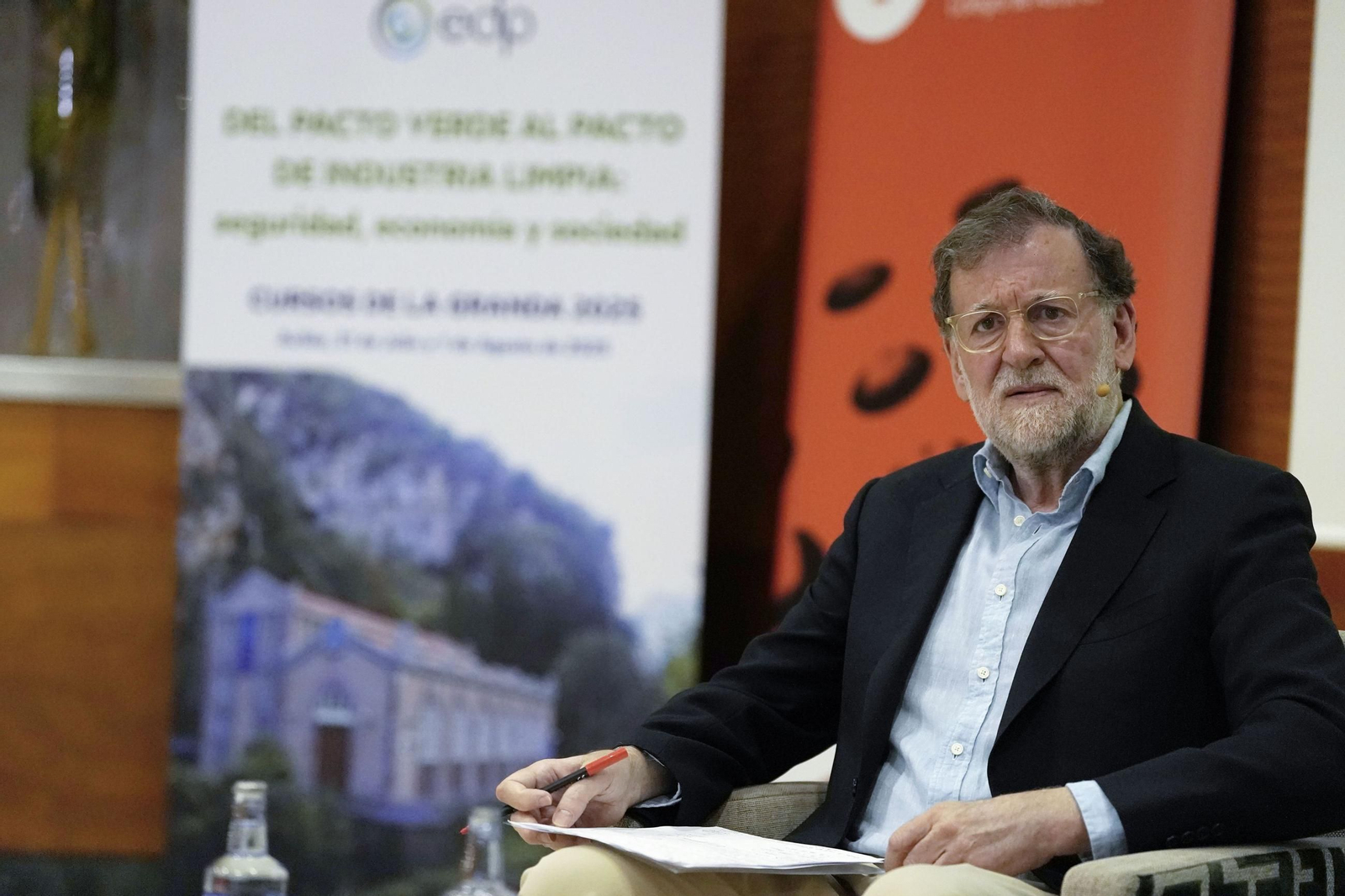 Mariano Rajoy durante la presentación de otro de sus libros, en una imagen de archivo