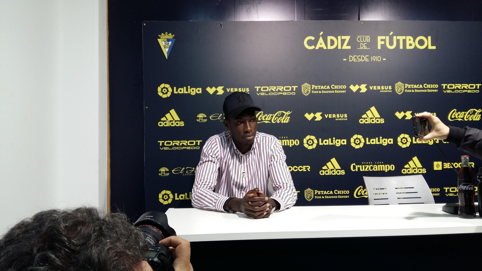 Momo Mbaye, el pasado miércoles en El Rosal