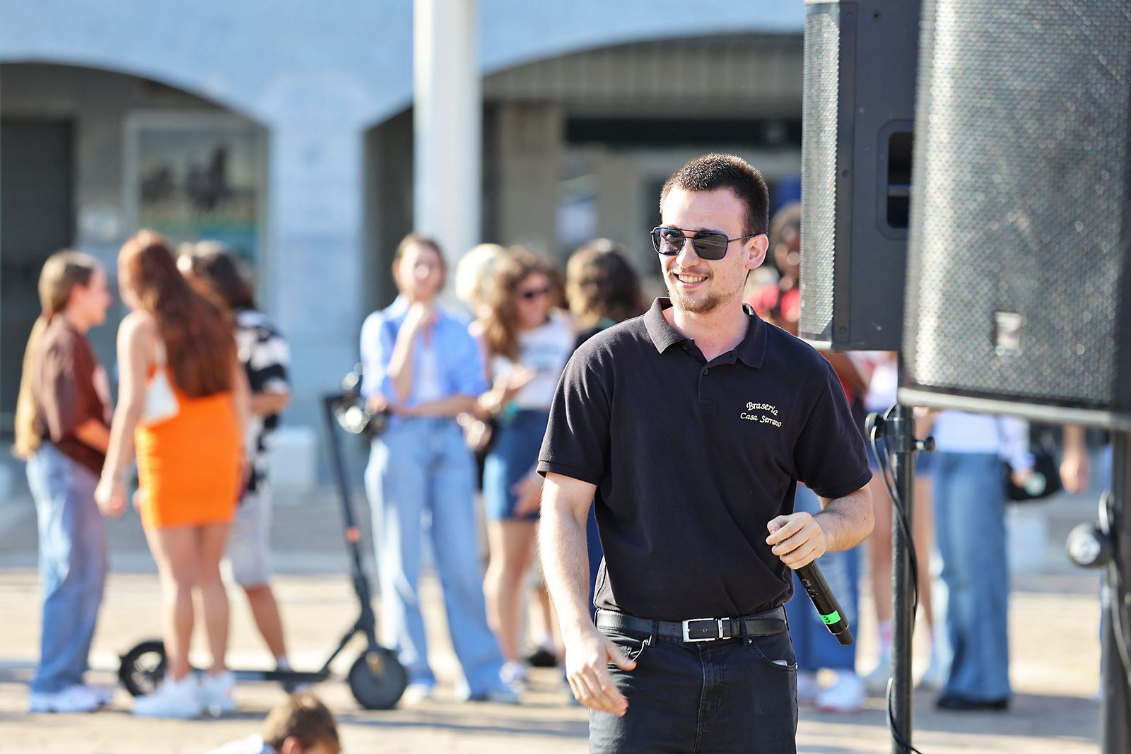 Imágenes de la muestra de arte urbano en la Plaza del Titan de Huelva
