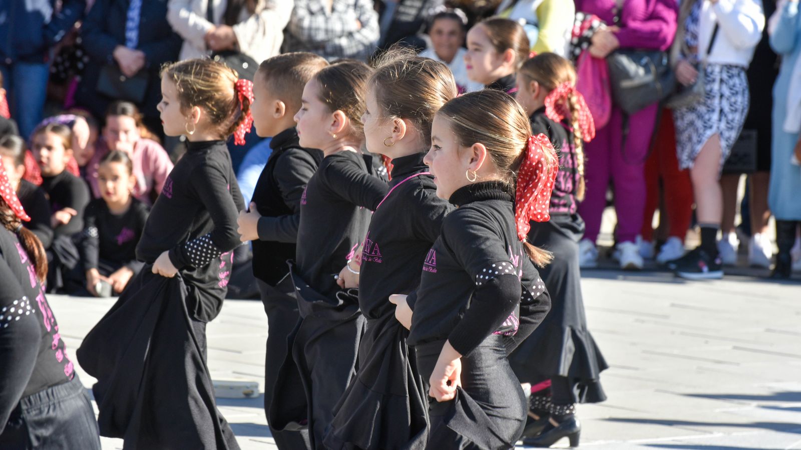 Flash mob flamenco en la Plaza de la Constitución de La Línea