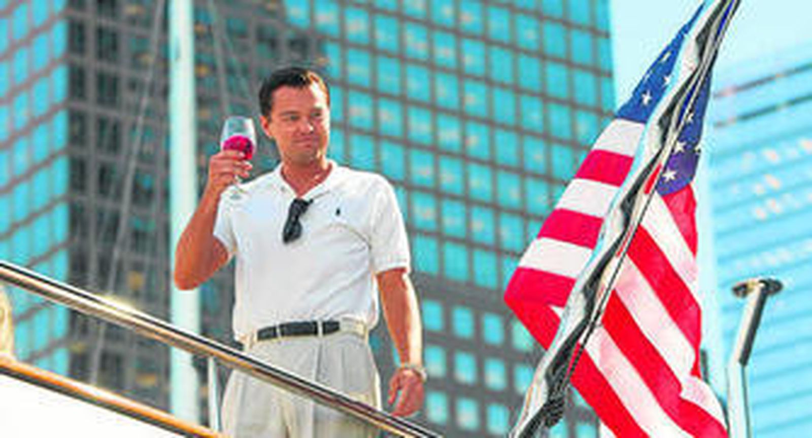 Leonardo DiCaprio, en el papel de 'broker' enloquecido sobre el que trata la película de Martin Scorsese.