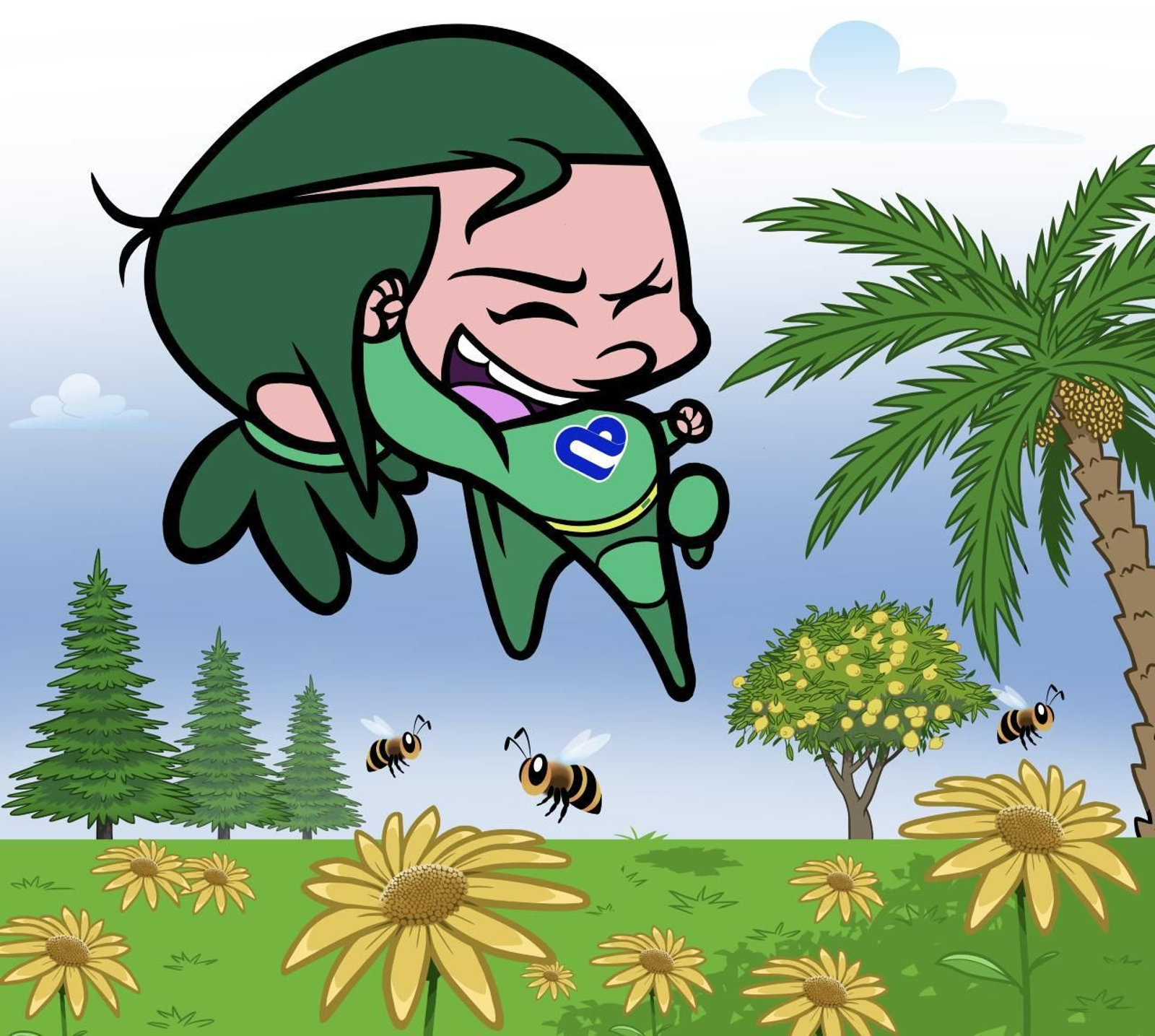 La protagonista de la serie, Supervita.