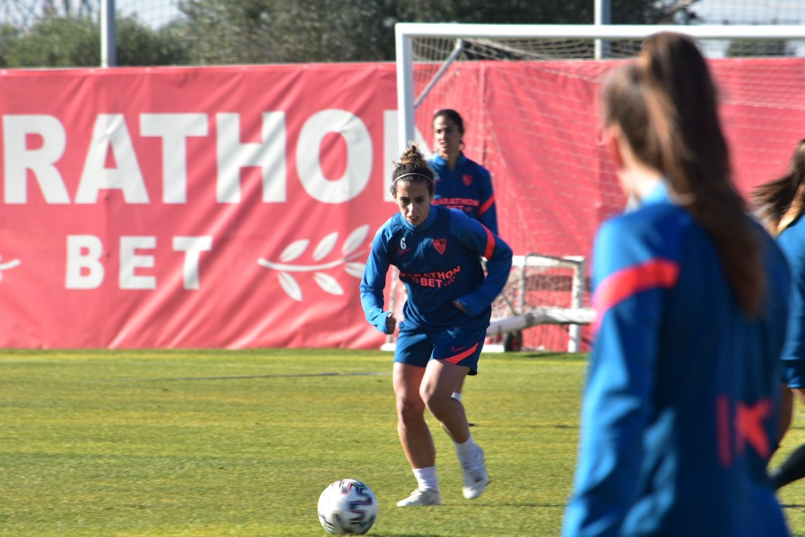 Un entrenamiento del Sevilla Femenino.