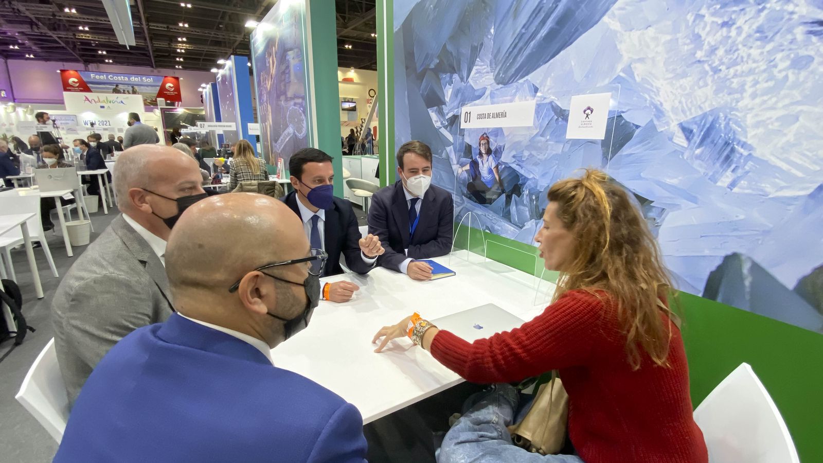 Reunión de trabajo en la pasada edición de la WTM de Londres