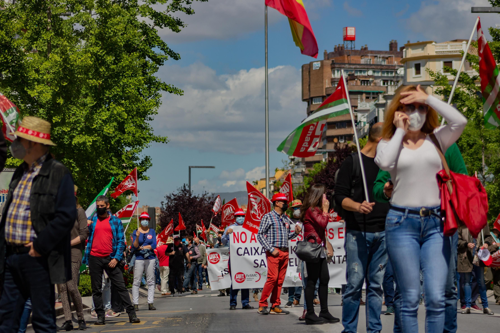 Fotos: Manifestación del 1º de Mayo en Granada