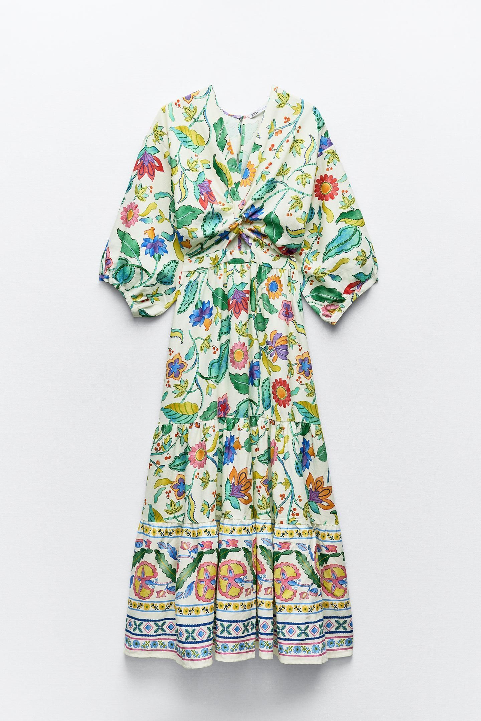 Vestido de flores de Zara. Vestido de flores de Zara.