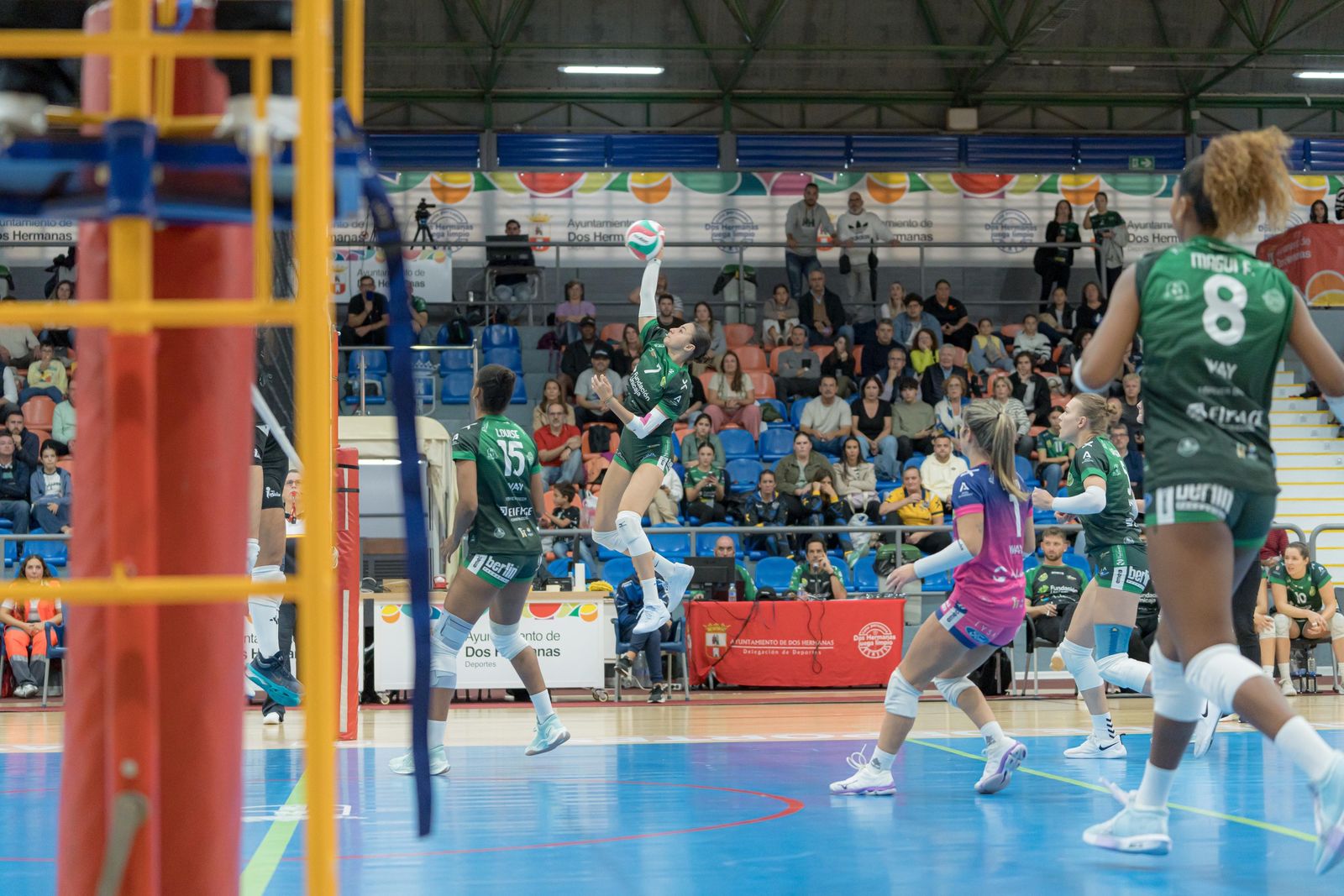 Irene de Blas, en una acción de ataque del Fundación Unicaja Andalucía.