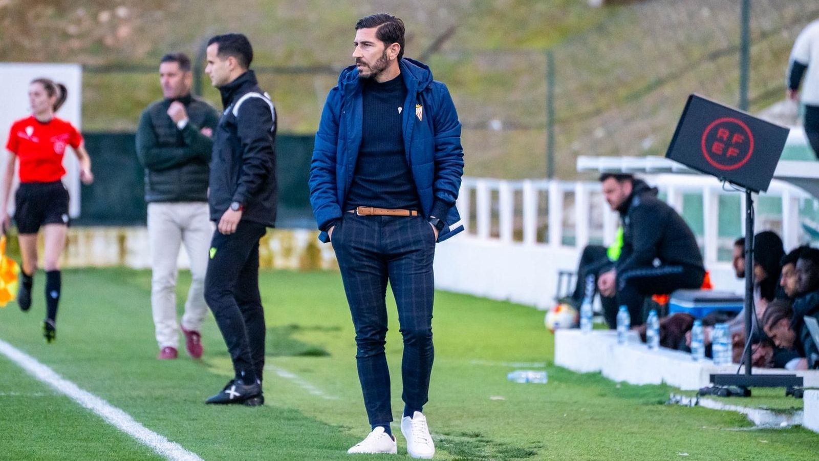 Javi Vázquez, este miércoles en Antequera.