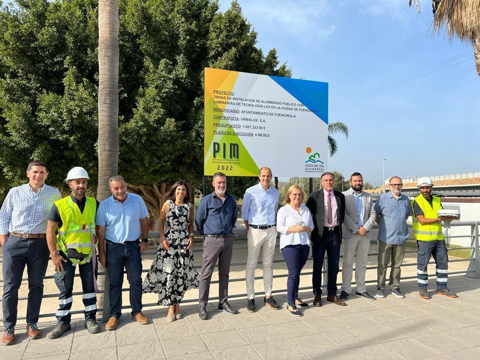 La presentación de la renovación del alumbrado público de Fuengirola.
