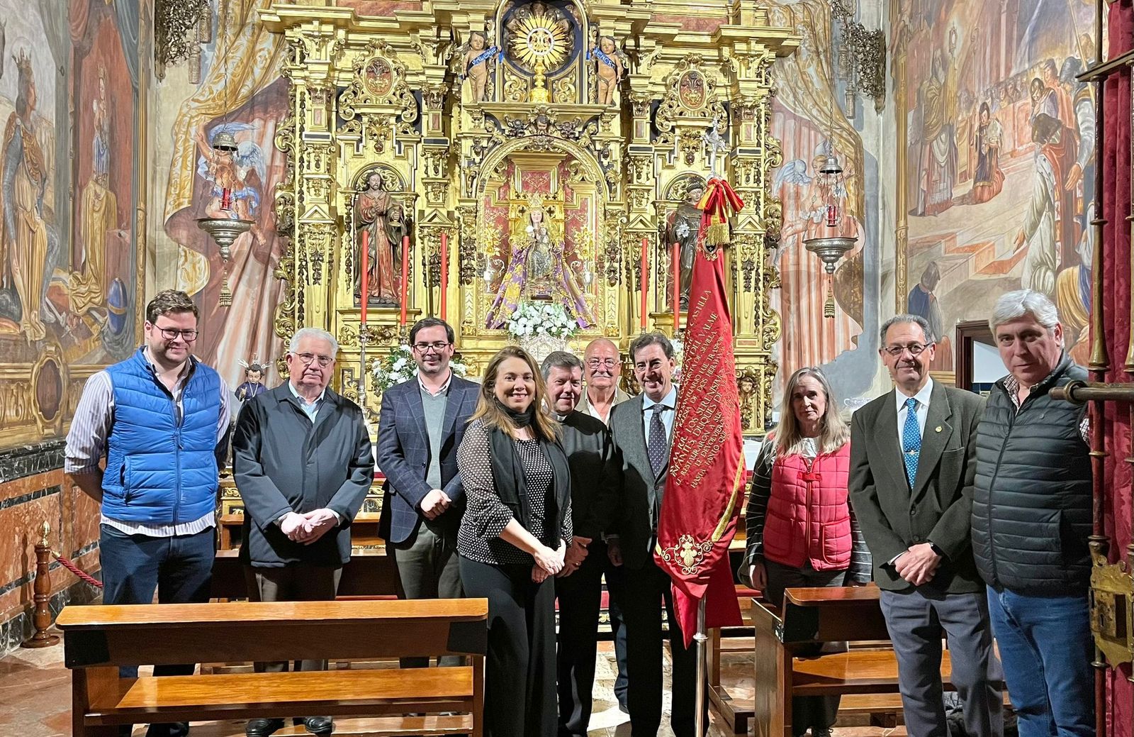 Entrega del Pendón ante la Virgen de Valme