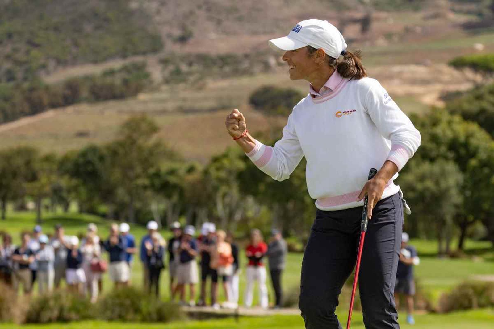 Ana Peláez celebra.