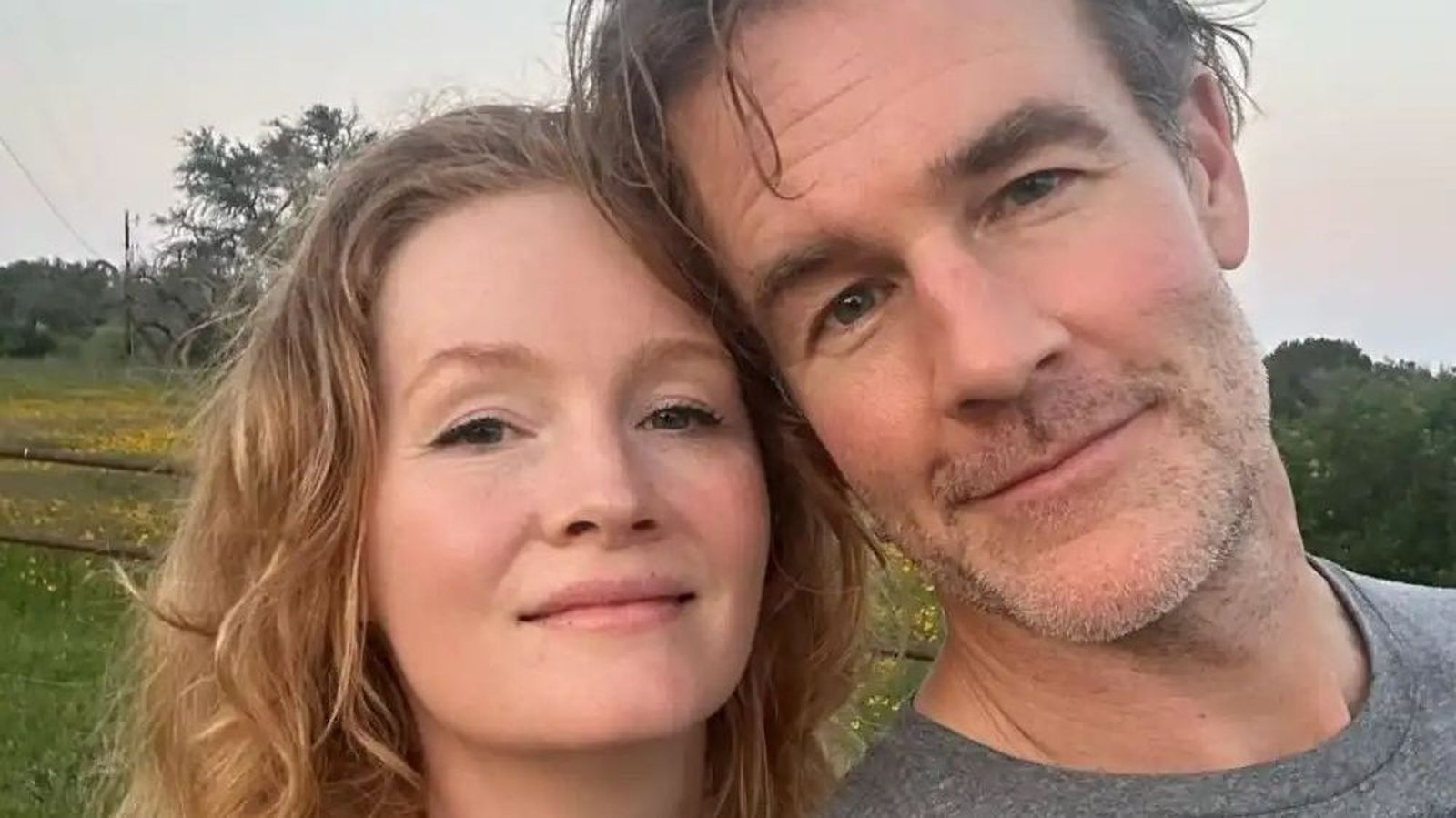 James Van Der Beek y su esposa, Kimberly, antes de conocerse la enfermedad letal del actor