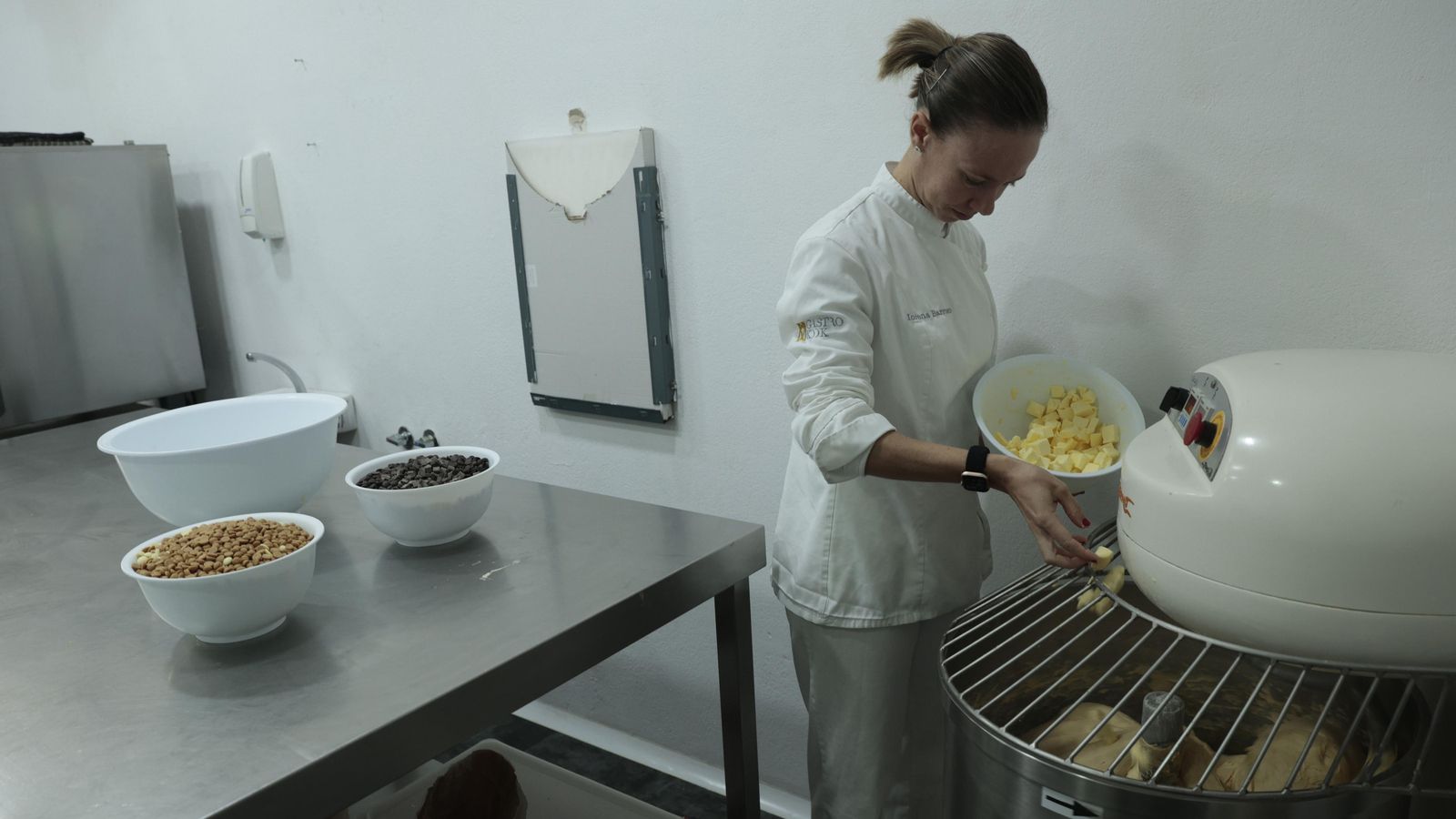 Lorena Barroso, en el obrador. 