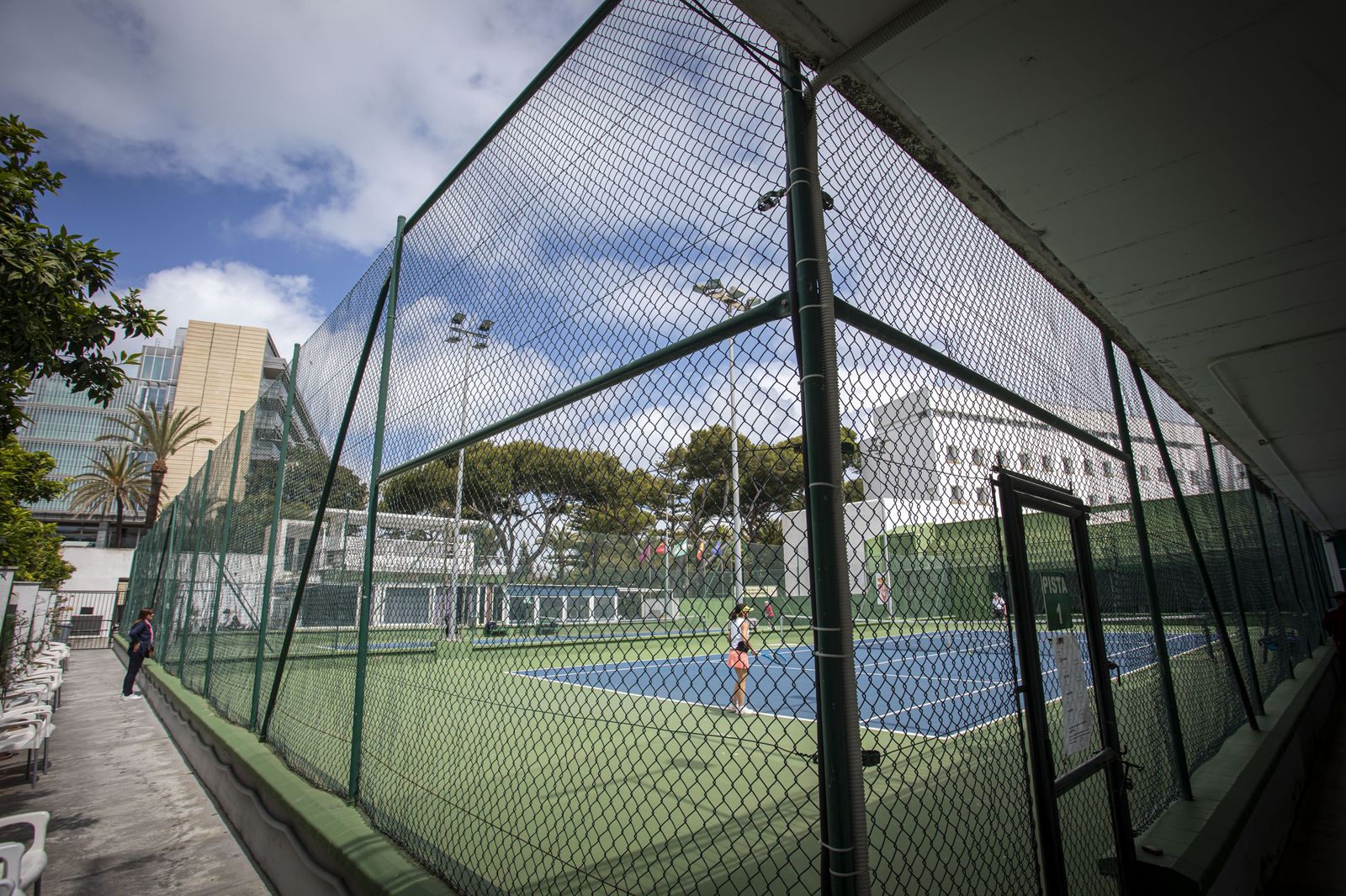 Las pistas del Club de Tenis en el día de ayer.