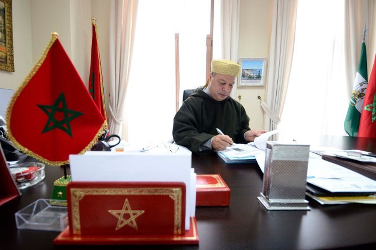 Lebbar, en sus dependencias en Algeciras.