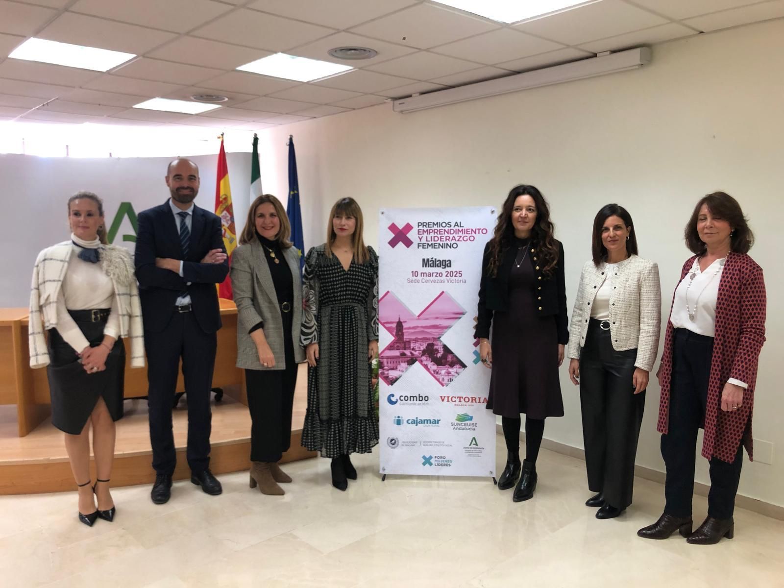María José Segura, CEO de Combo Comunicación y presidenta del Foro de Mujeres Líderes de Andalucía durante la presentación.
