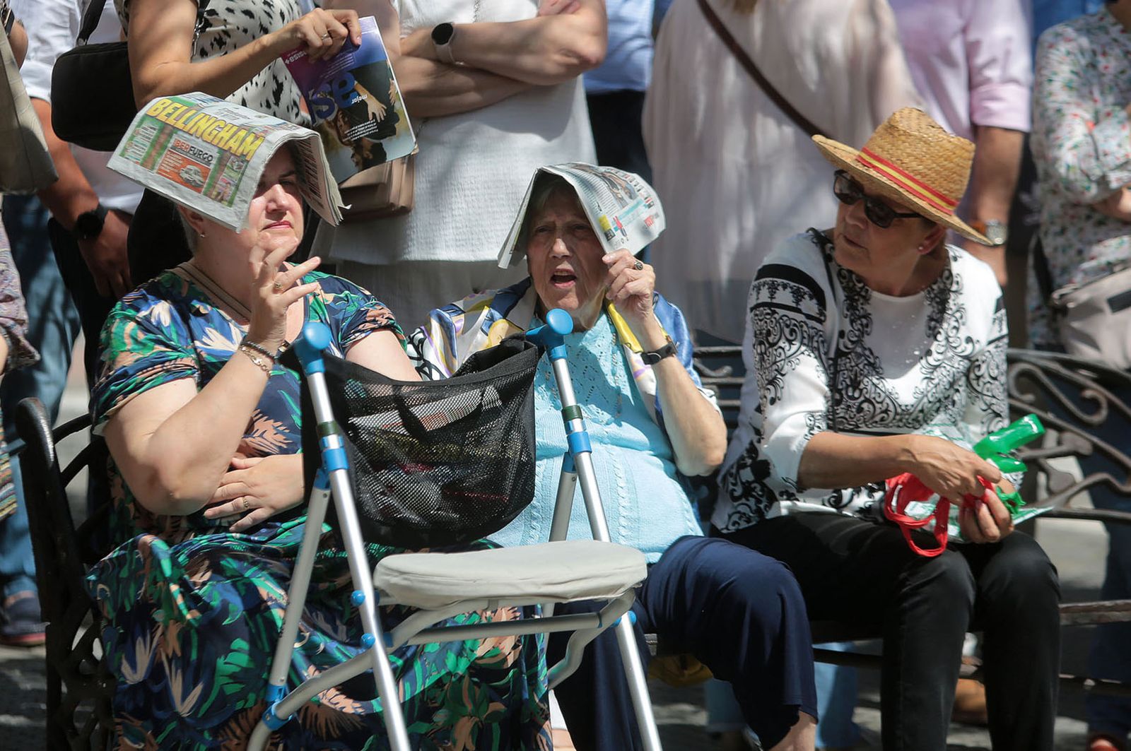 Imágenes del ambiente en Huelva en la mañana del sábado