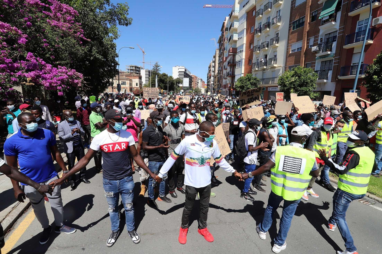 Imágenes de la manifestación por la regularización de inmigrantes
