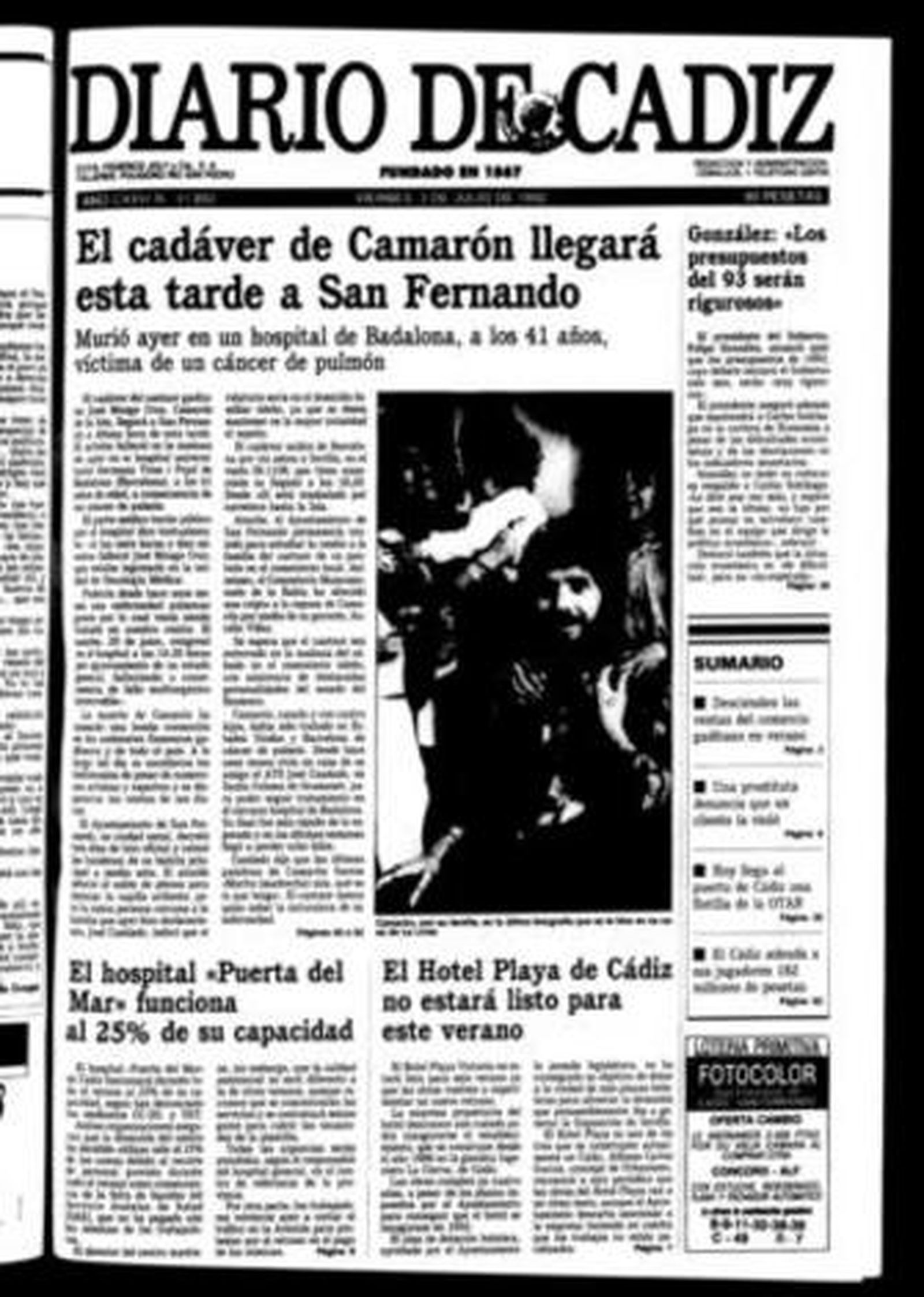 Despliegue informativo para la muerte de un mito