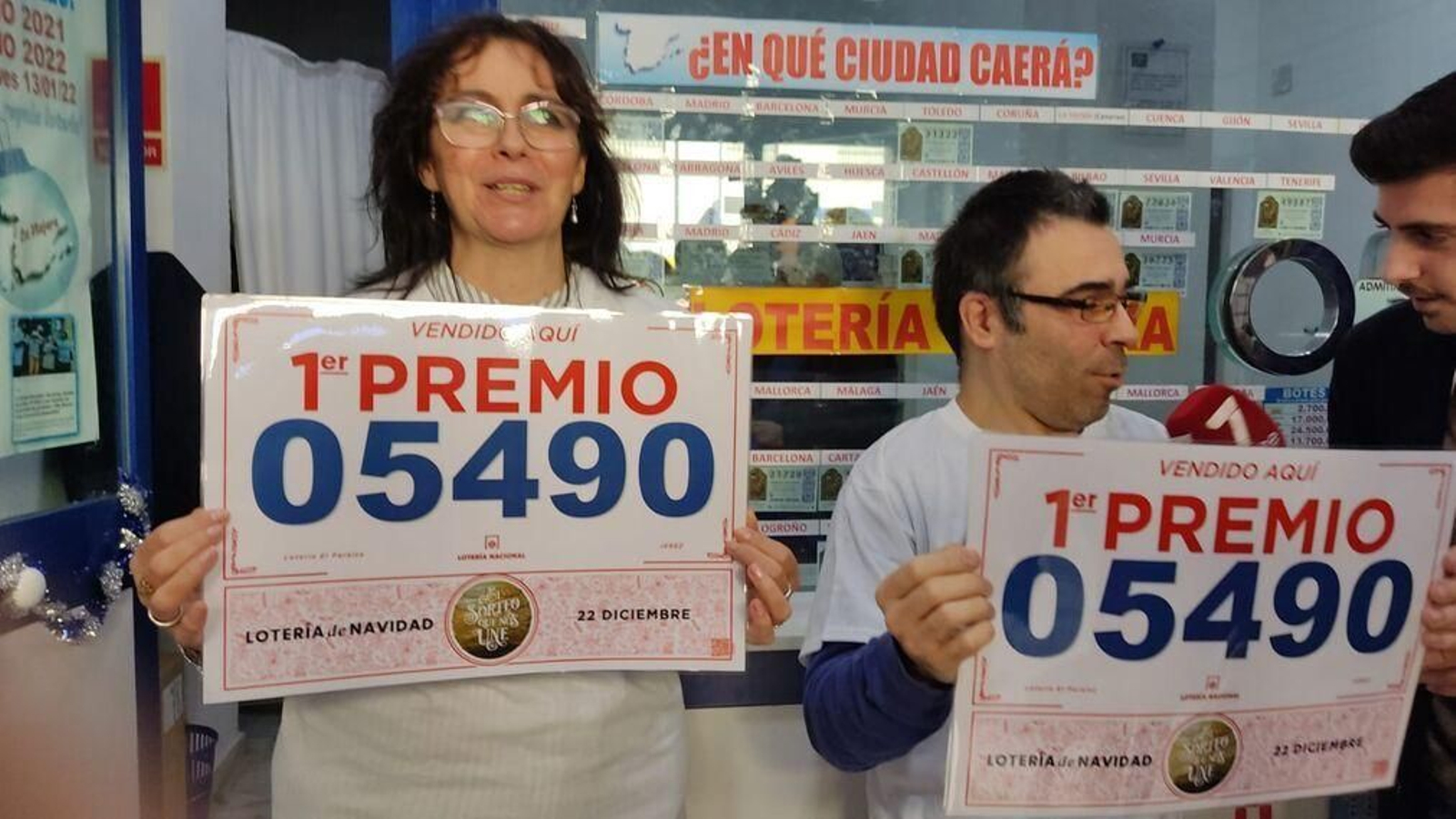 La administración 'El Paraíso' vendió el décimo premiado con el Gordo en la Lotería de Navidad de 2022.