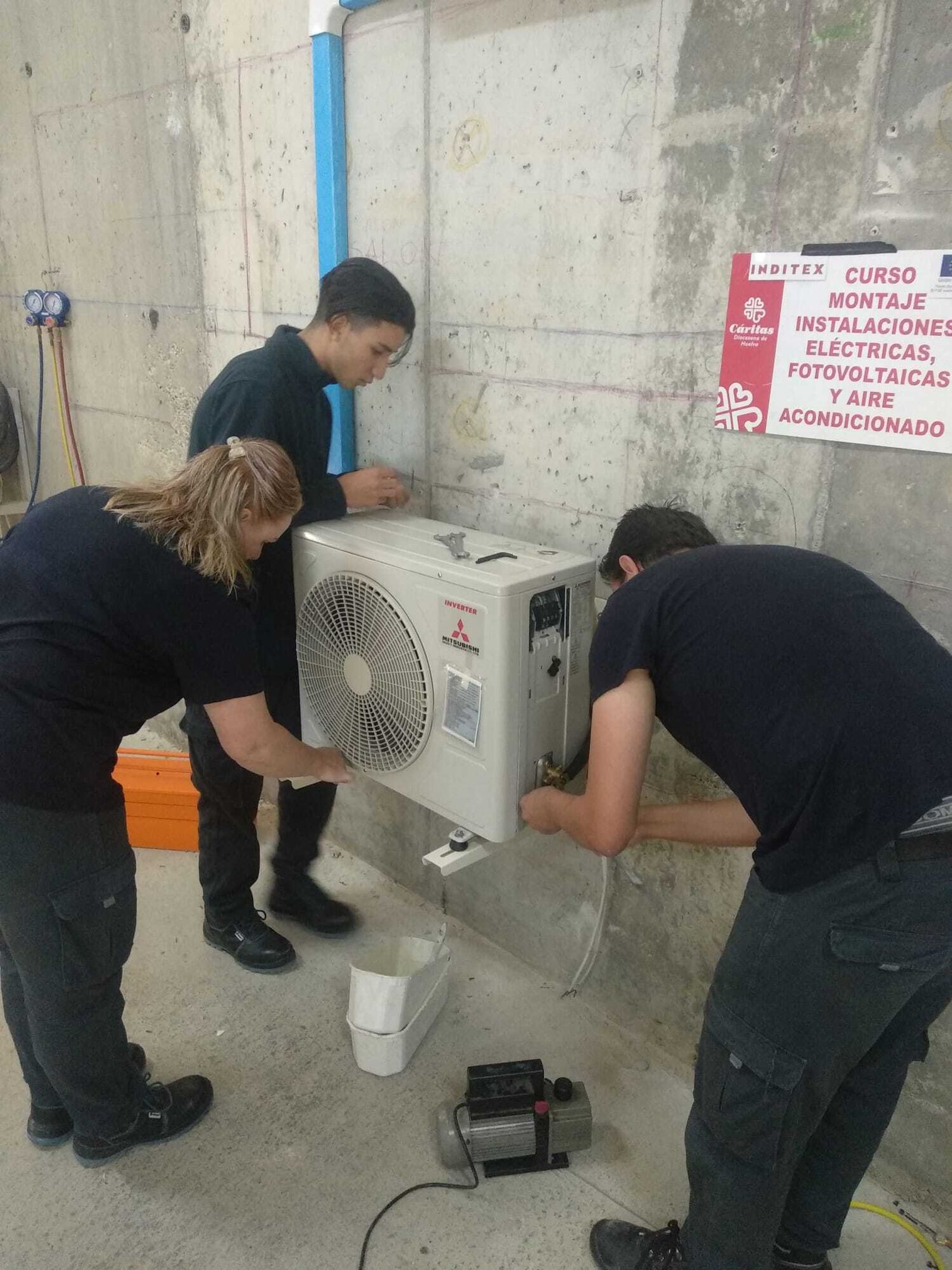 Alumnos en uno de los cursos de formación.