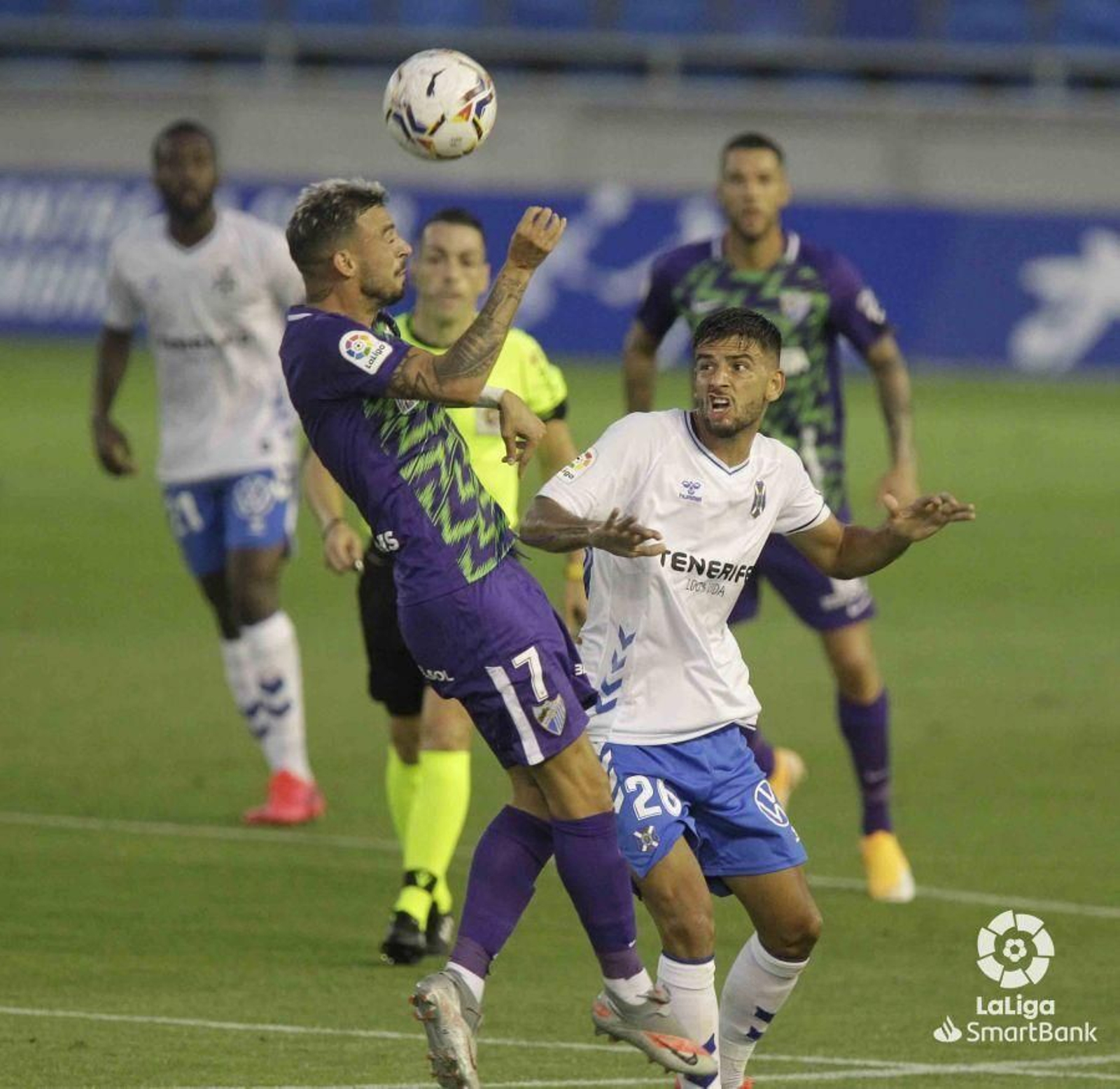 Cristian Rodríguez, en el Tenerife-Málaga