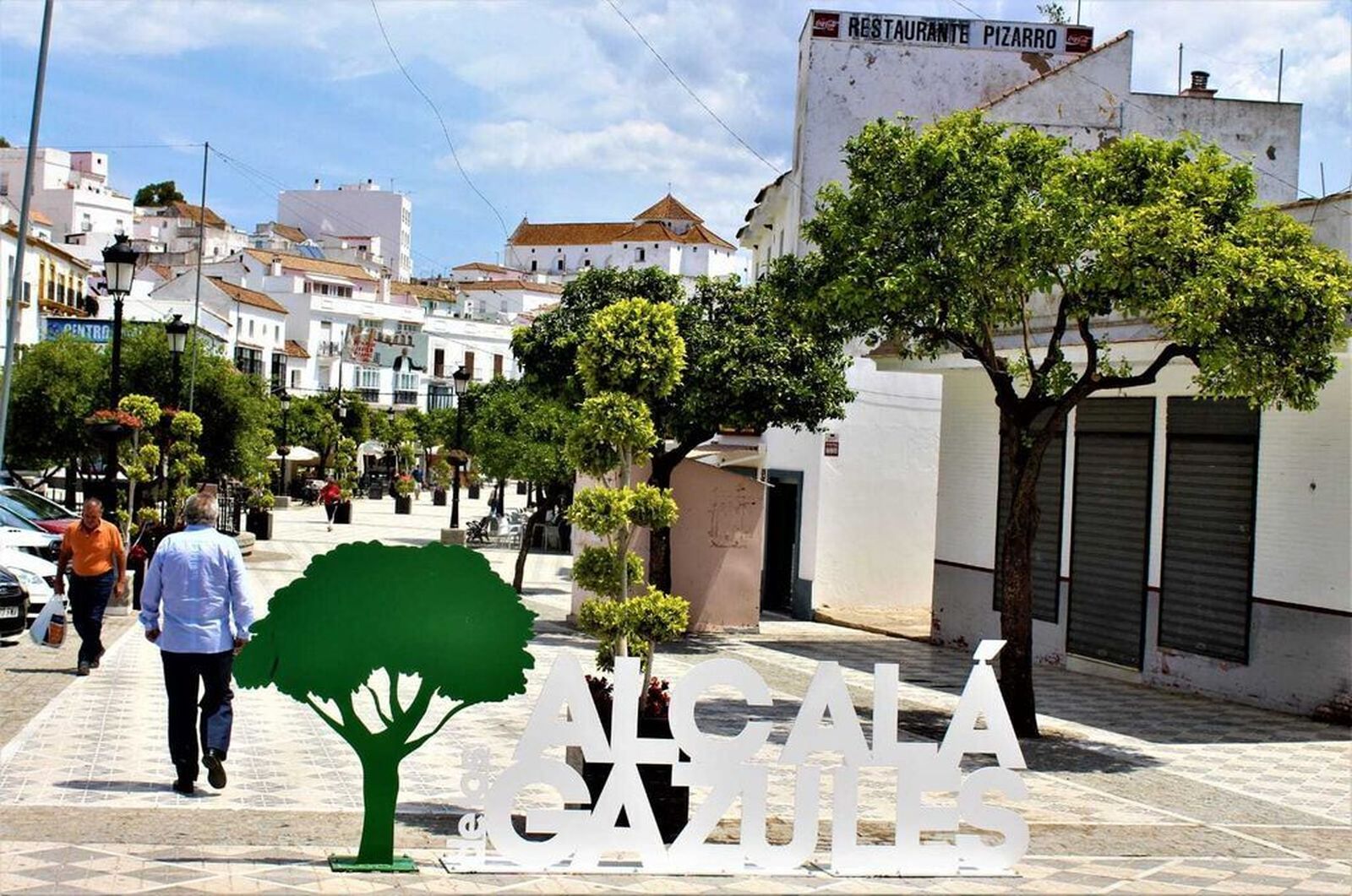 Una calle de Alcalá de los Gazules.