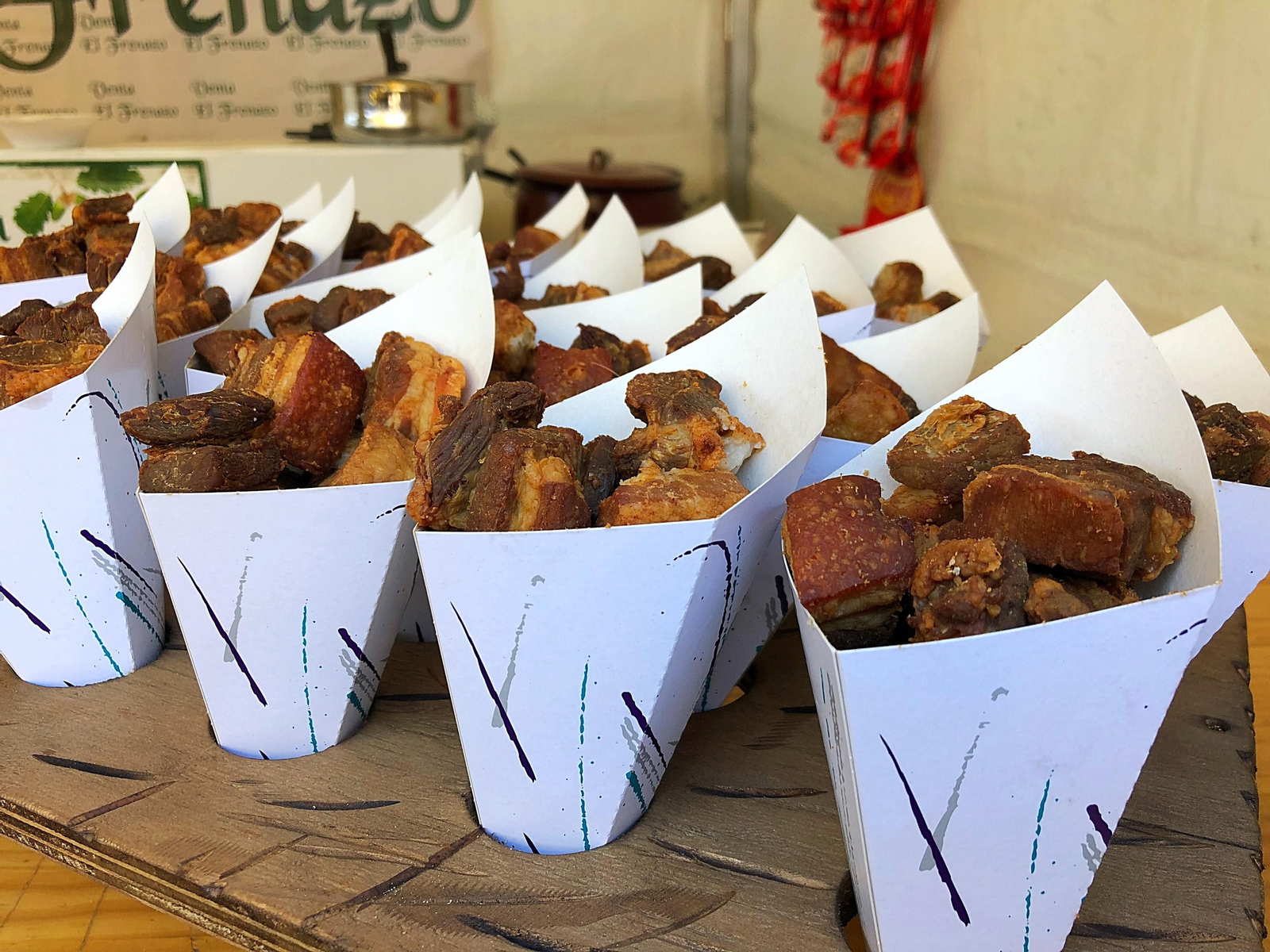 Cartuchos de chicharrones.