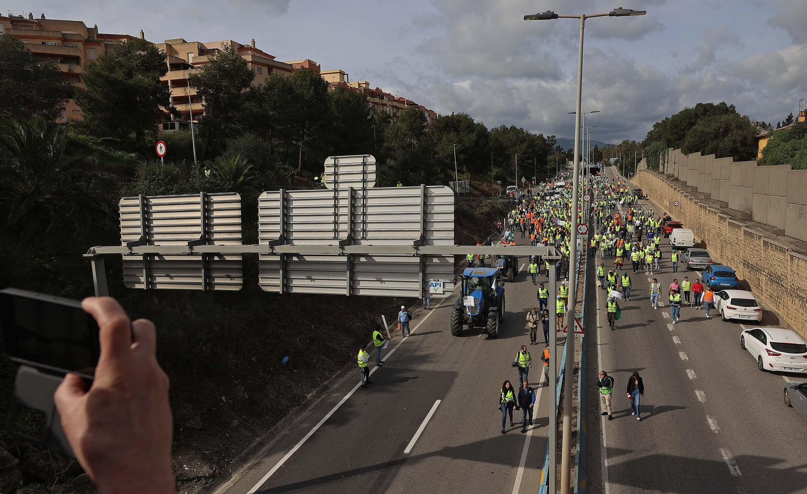 Imágenes de las protestas de los agricultores en Algeciras