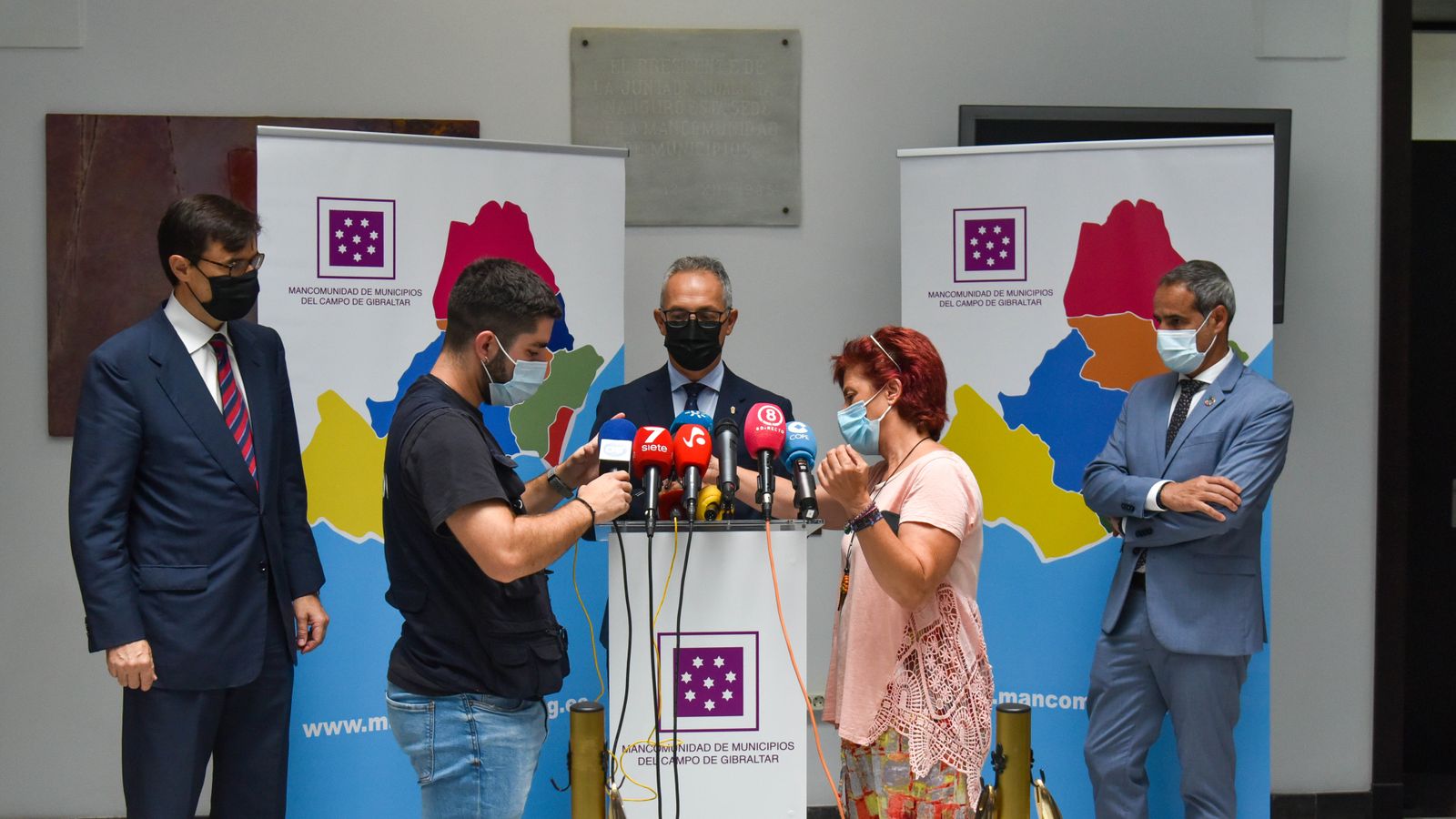 Fotos de la reunión del secretario de estado para la UE y los aalcaldes del Campo de Gibraltar